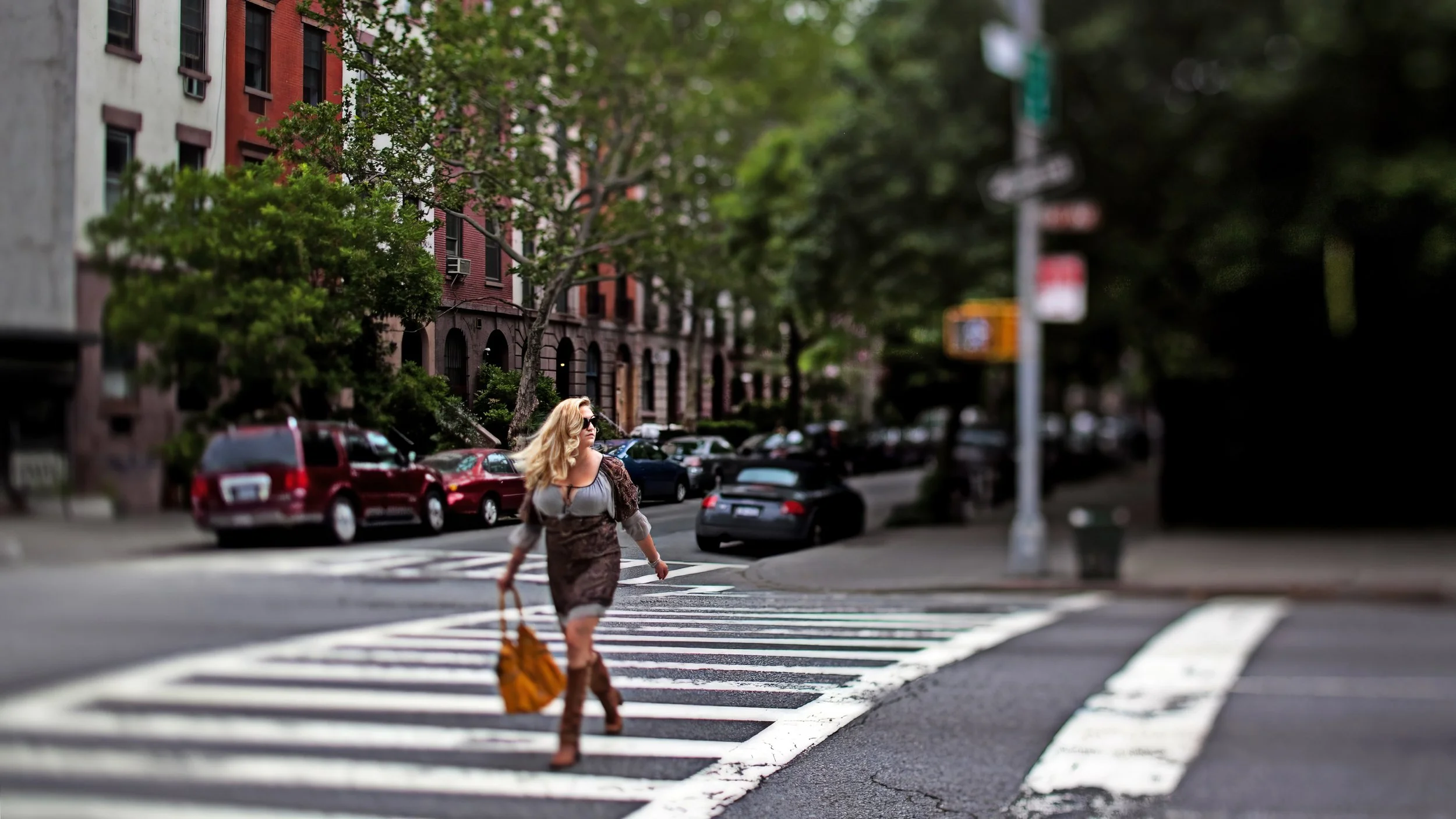 Fashionable street photography senior in West Chelsea