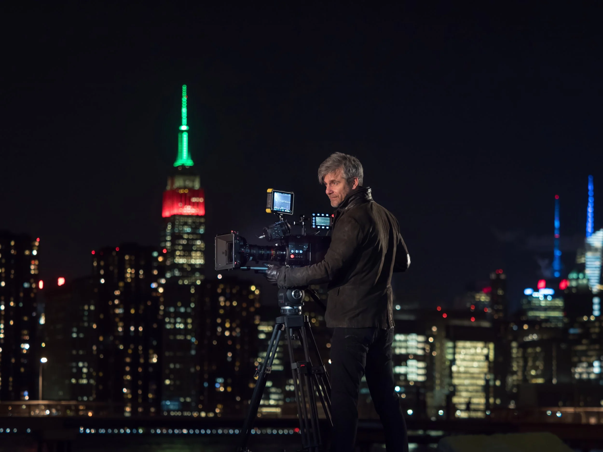 Lifestyle Photography NYC Rooftop photo of Cinematographer Vanja Cernjul by Maring