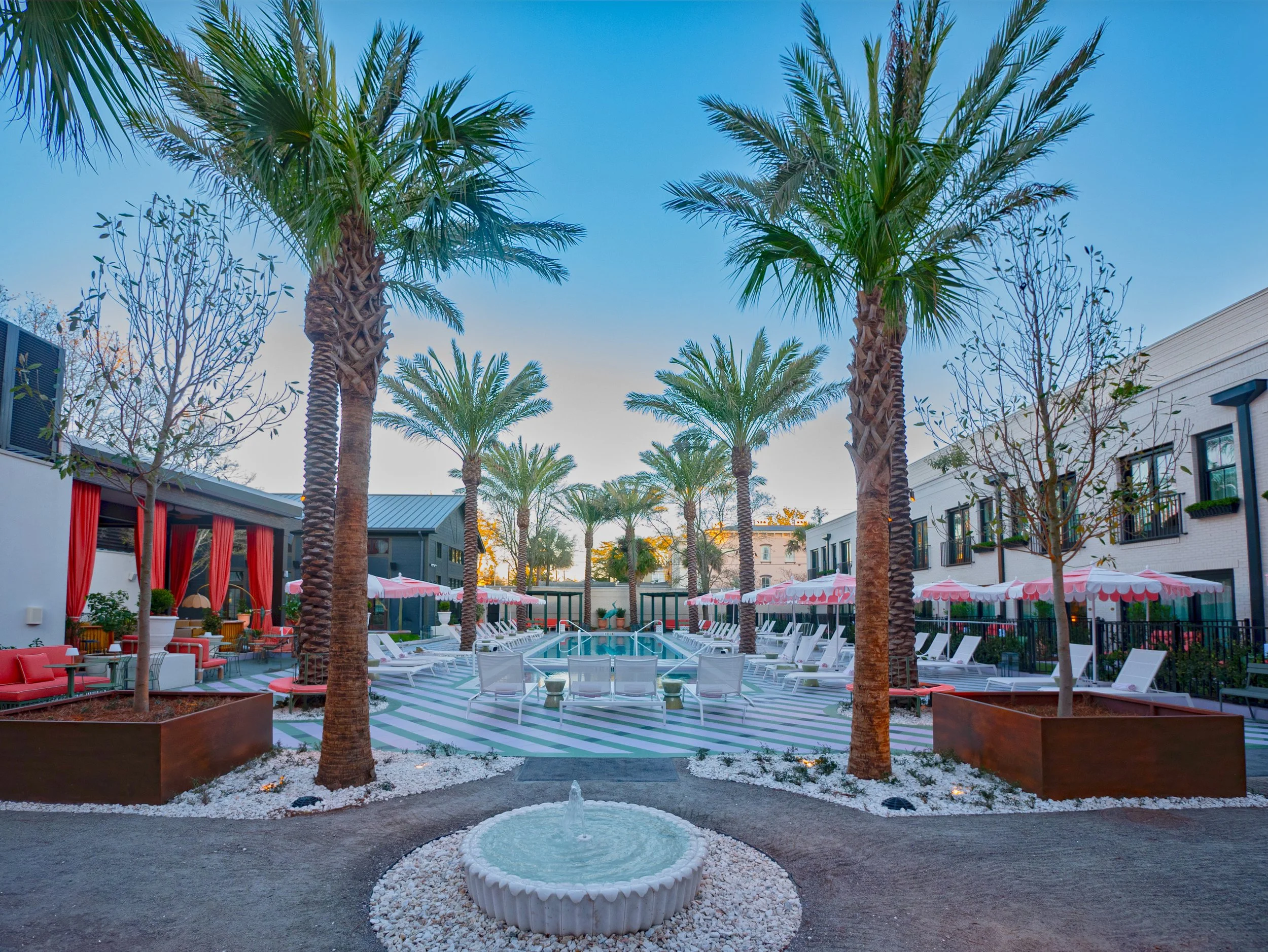 View from the courtyard at Hotel Bardo