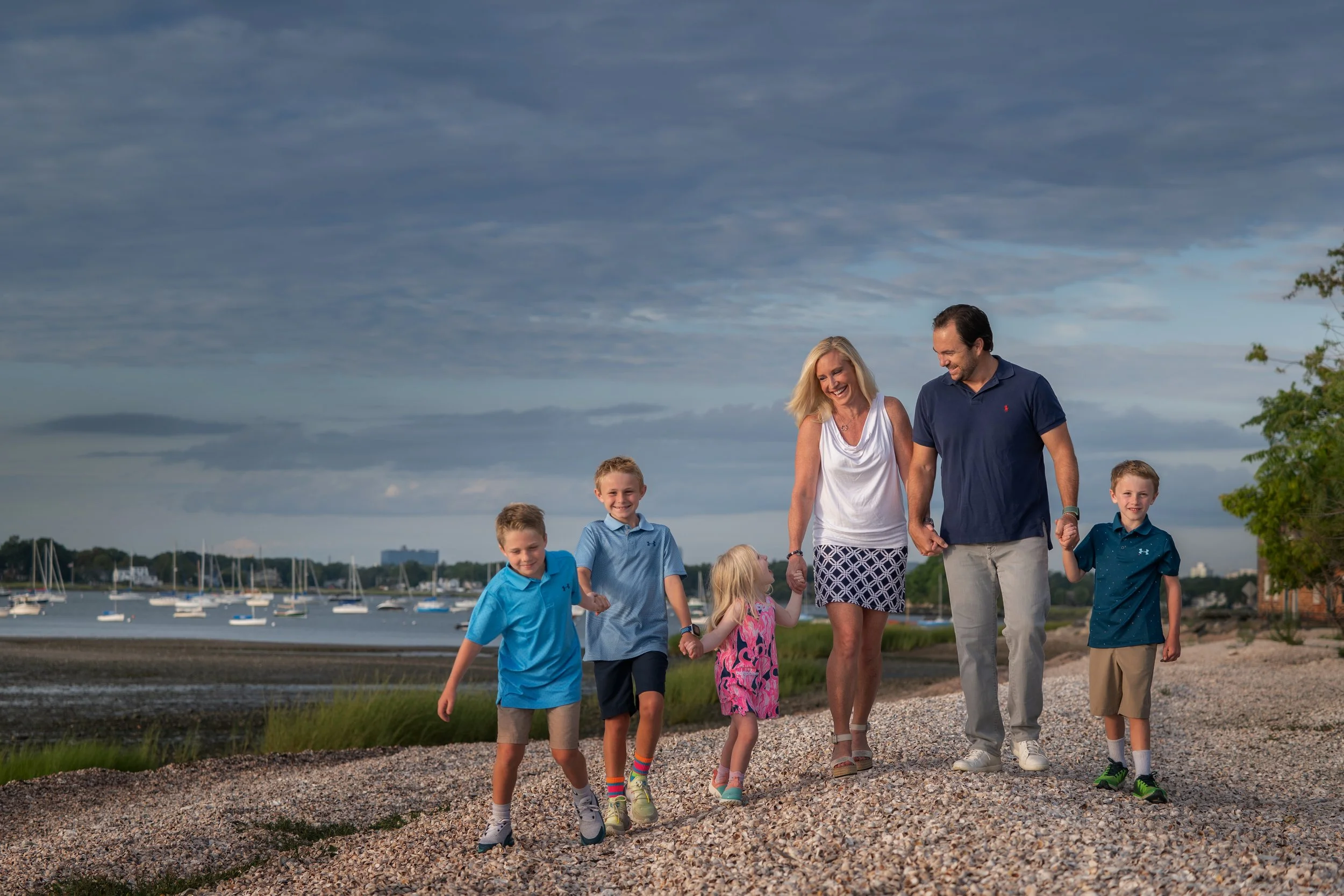 Family portrait in Greenwich, Connecticut