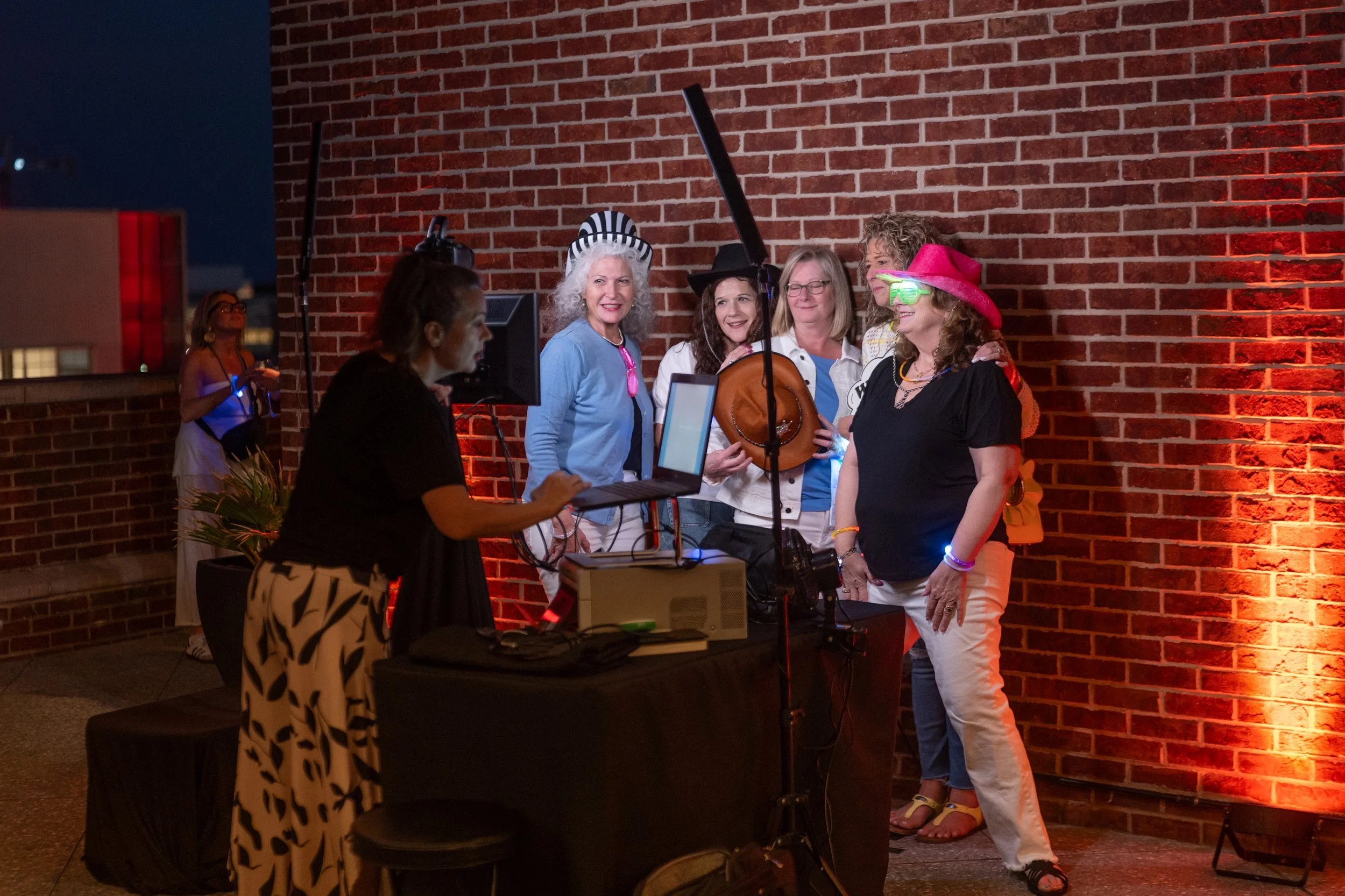 Savannah corporate event photo booth by Hilton Head Entertainment during event at The Alida Hotel