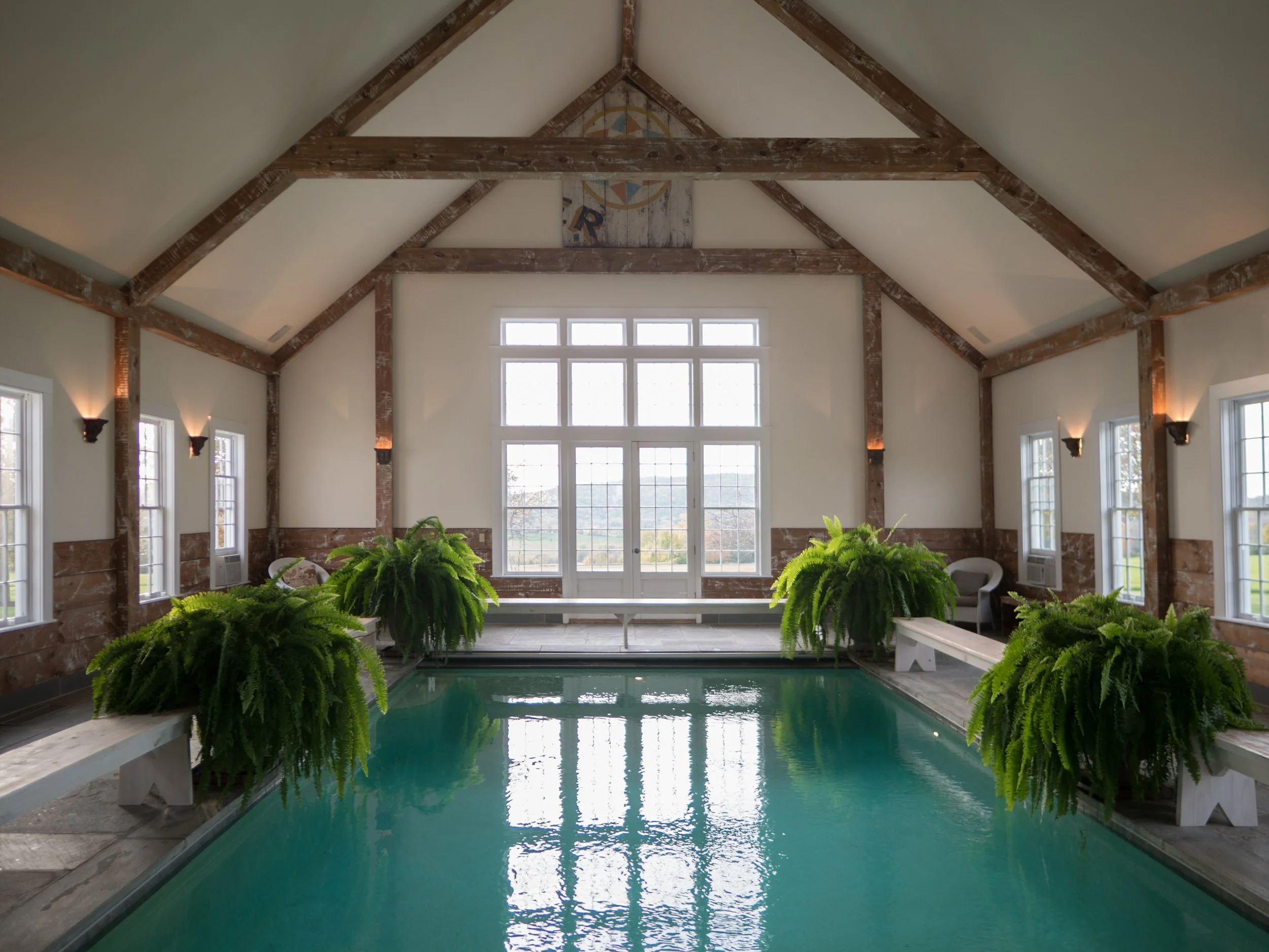 Lion Rock Farm indoor pool house