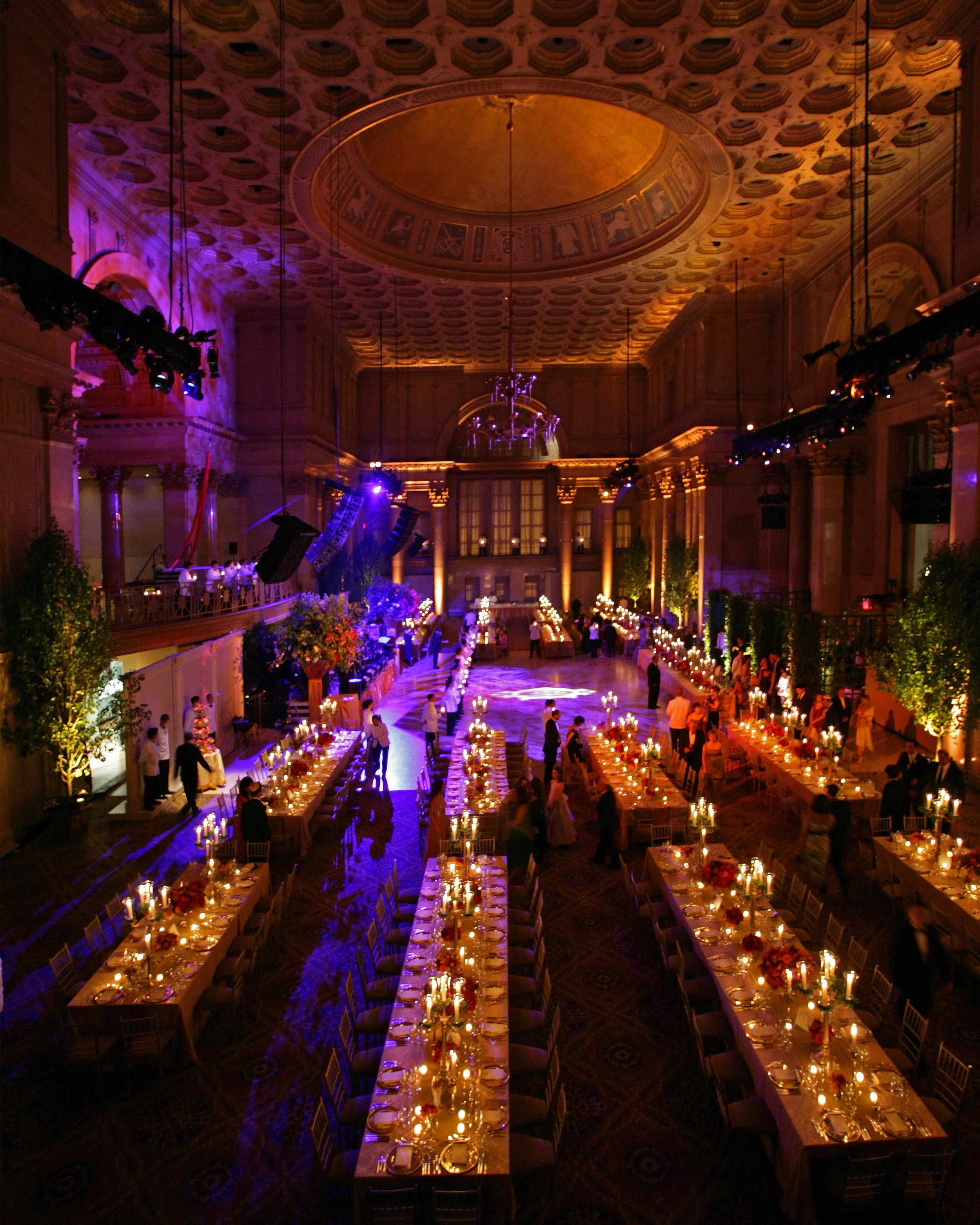 Balcony view of Cipriani Wall Street NYC Wedding