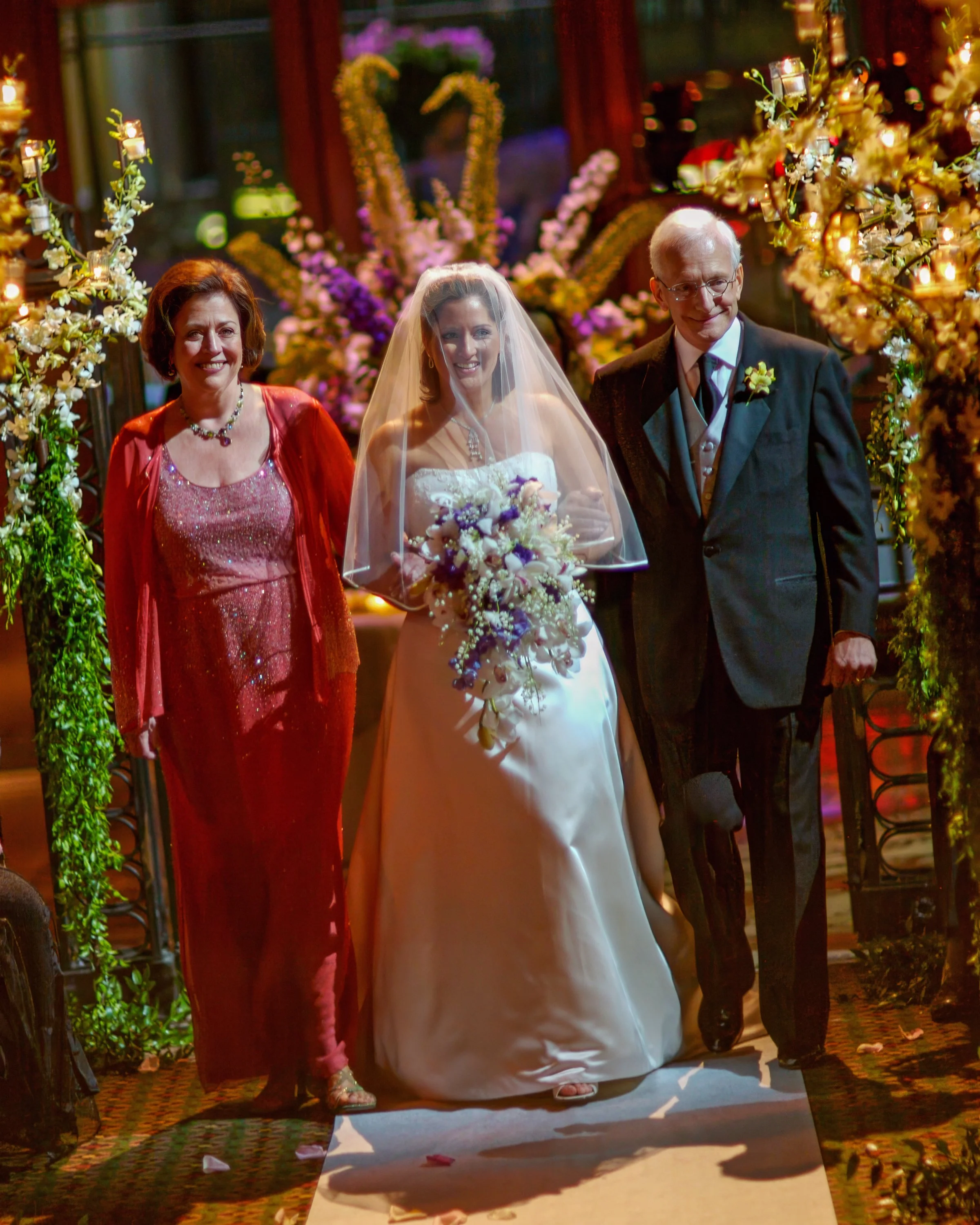 Wedding ceremony processional at Cipriani 42nd Street