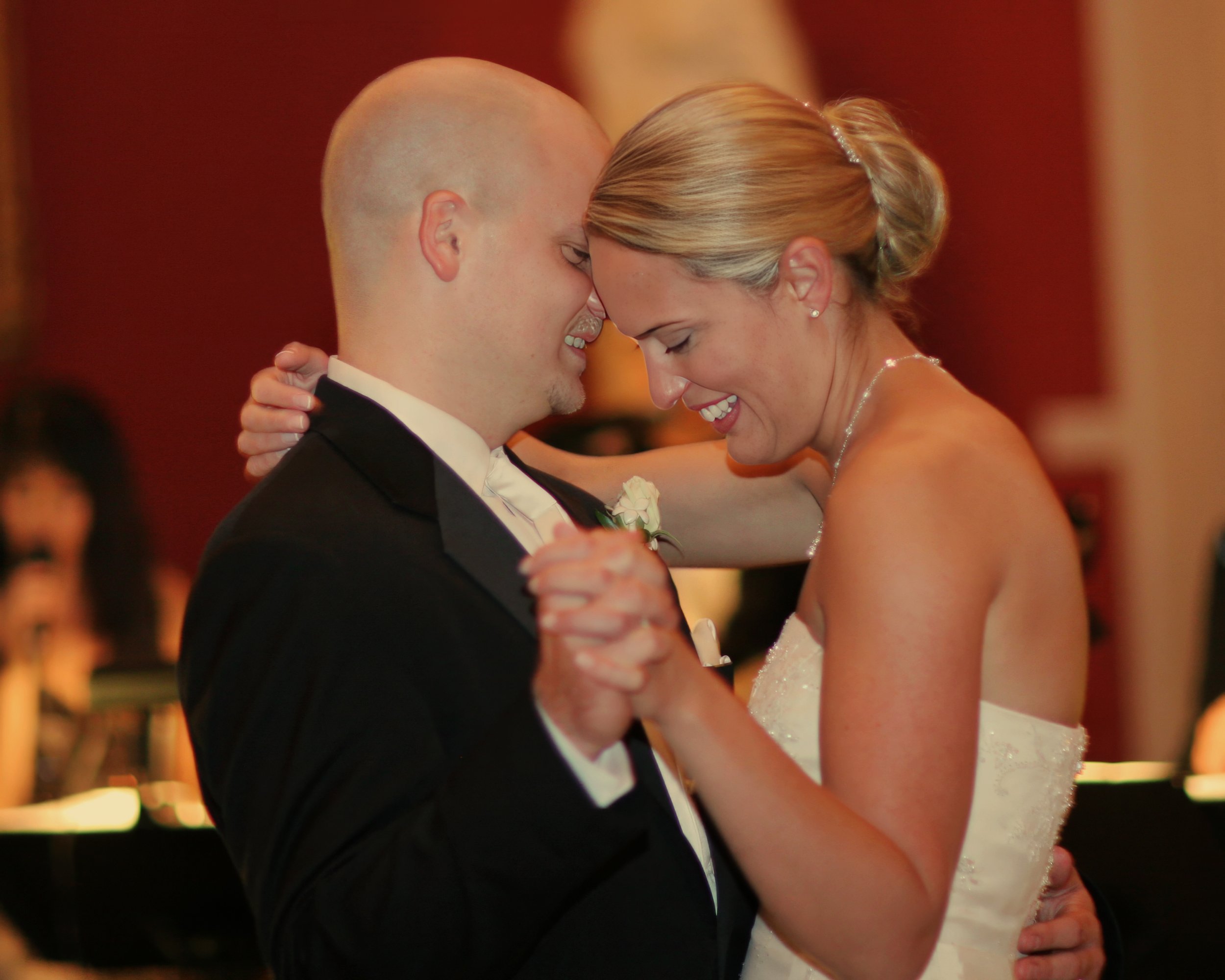 Closeup first dance candid in the Great Hall at Wadsworth Atheneum.