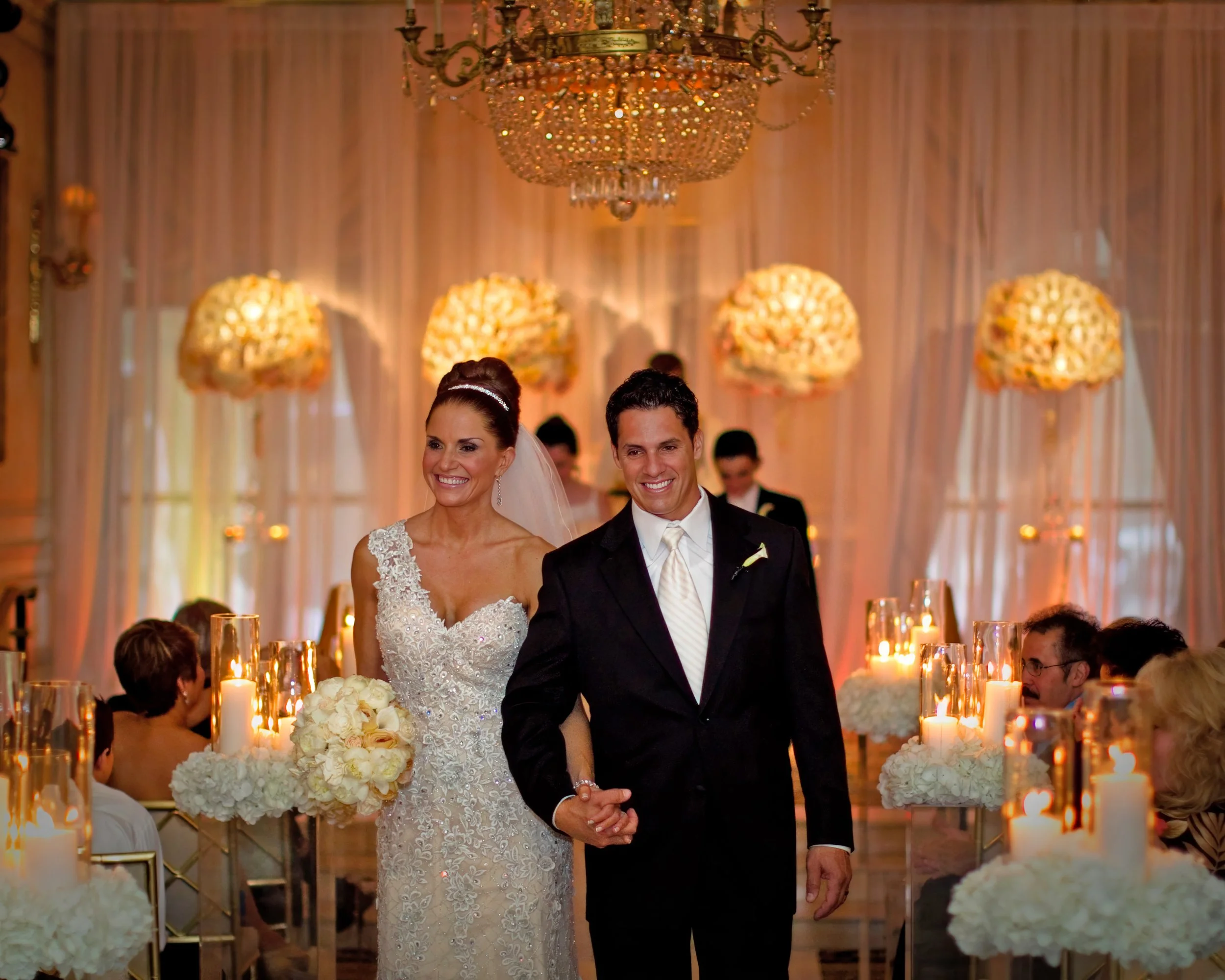 Bride and Groom ceremony recessional at the Essex House