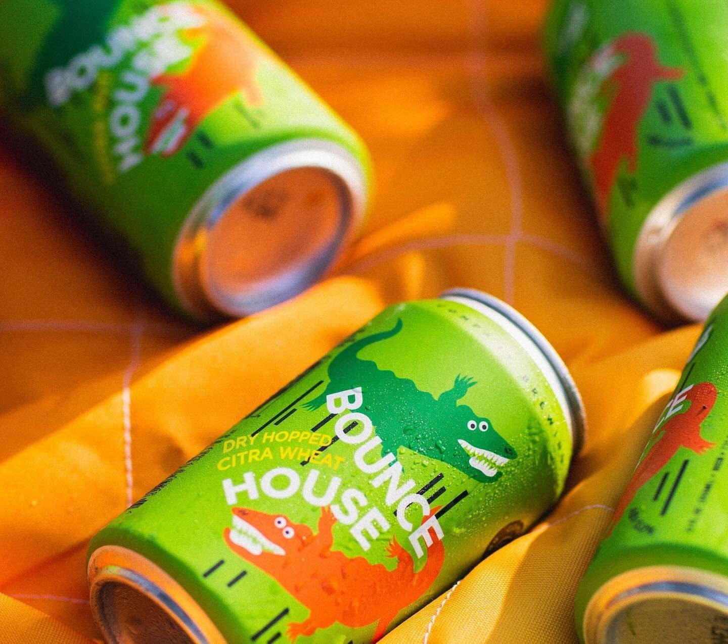 Bounce House is back THIS WEEKEND!⁠
⁠
Bright and easy drinking, delivering big citrus flavors up front, and subtle aromas of pink grapefruit, citrus rinds, dried roses, pine resin, and tropical fruits throughout. Bounce House is a hoppy, session whea