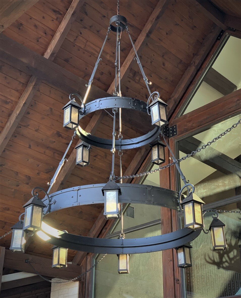 Exterior chandelier