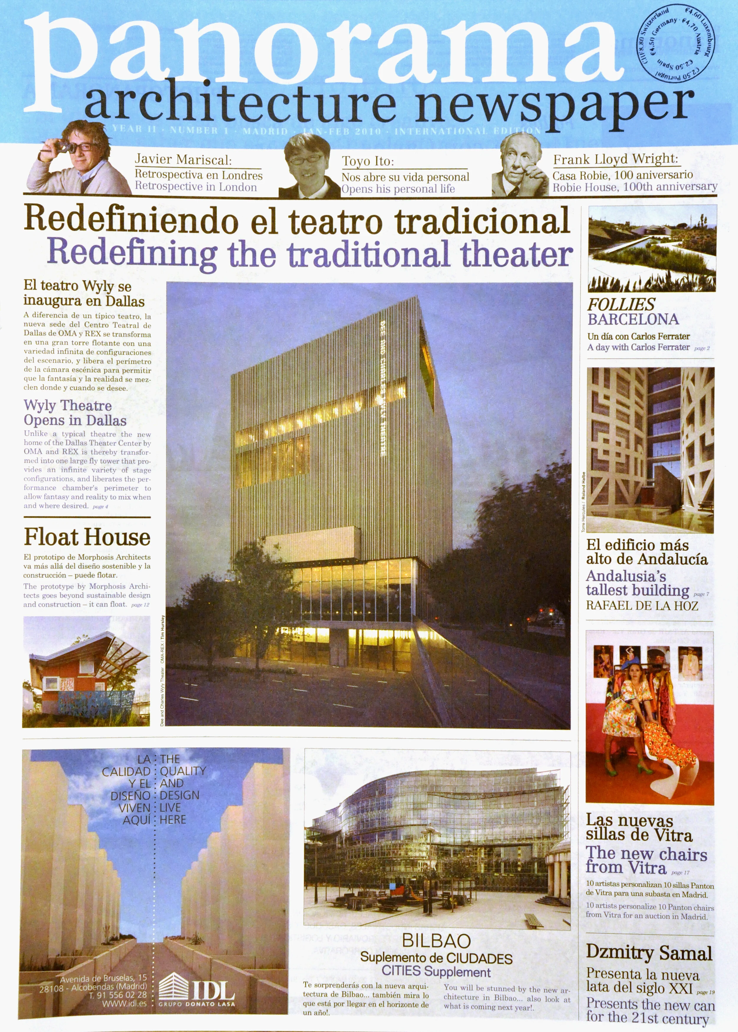 2009   Panorama Architecture Newspaper. nº1, year II, Madrid January-February 2010 | Fronton Bizkaia | p. 8