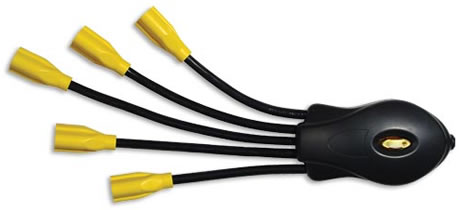 A power squid makes simple work of charging electronics with bulky power adapters. I prefer these over the more commonly used power strips.