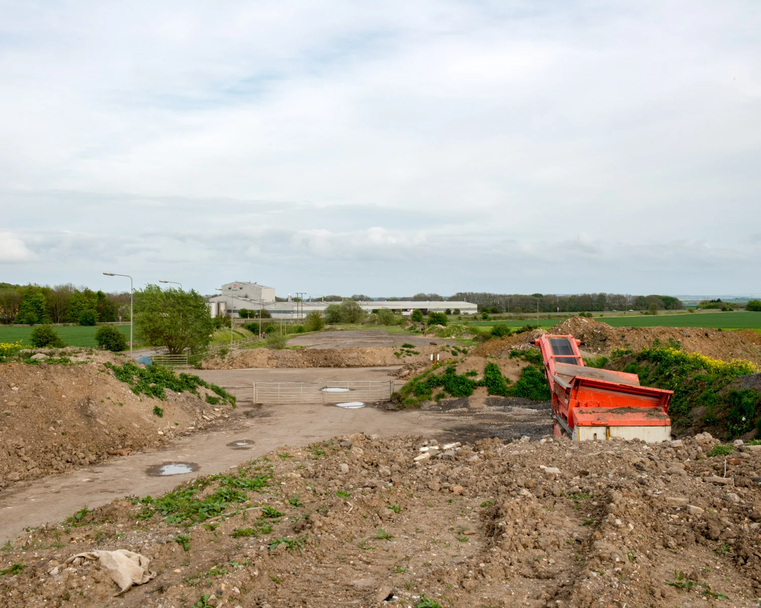 Main Runway 318 East Crossing Runway 258, Elsham Wolds, Lincolnshire 2015