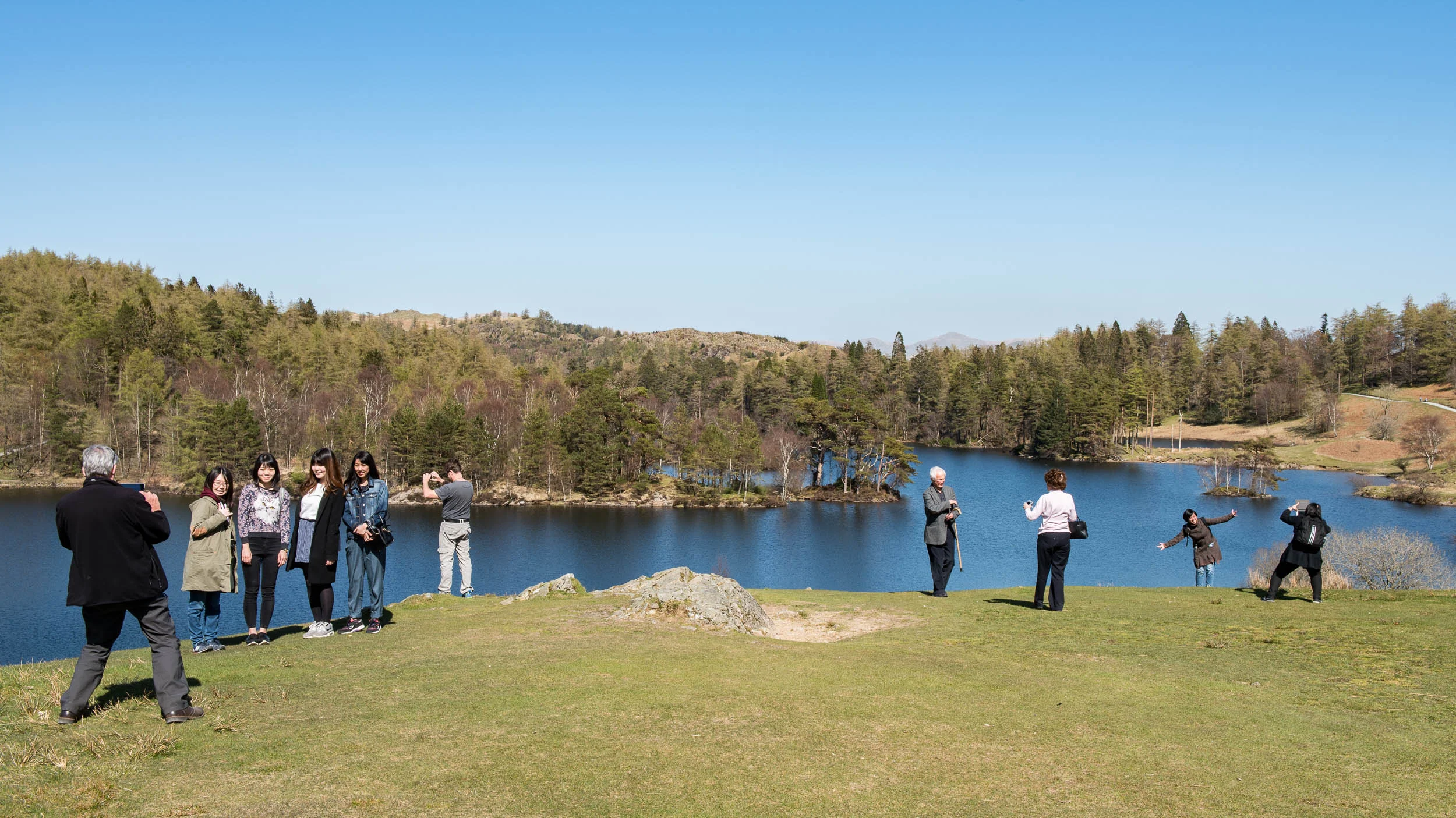 Tourists at Tarn Hows