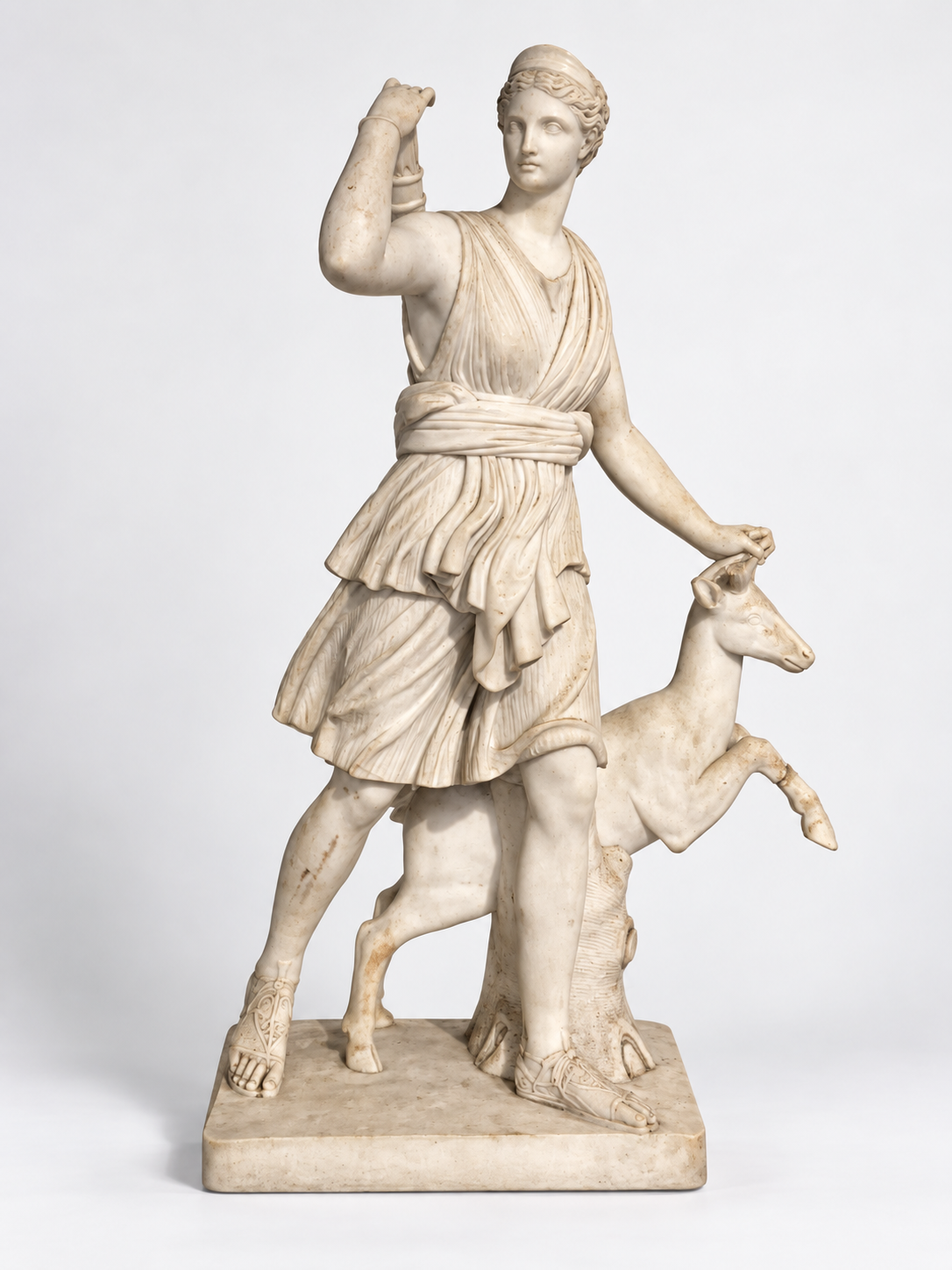 Classical Marble Figure with Deer.png