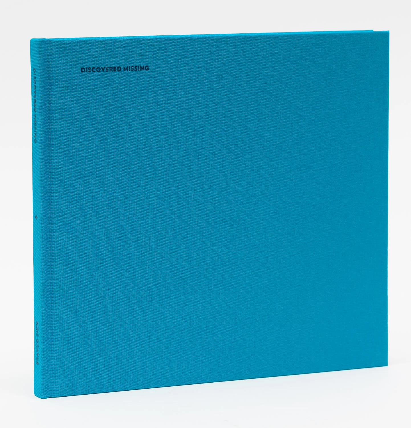 Kris Graves - Discovered Missing, 2013 8.6 x 9.6" cloth-bound hardcover 96 pages, 48 plates limited first edition of 250 available at +KGP