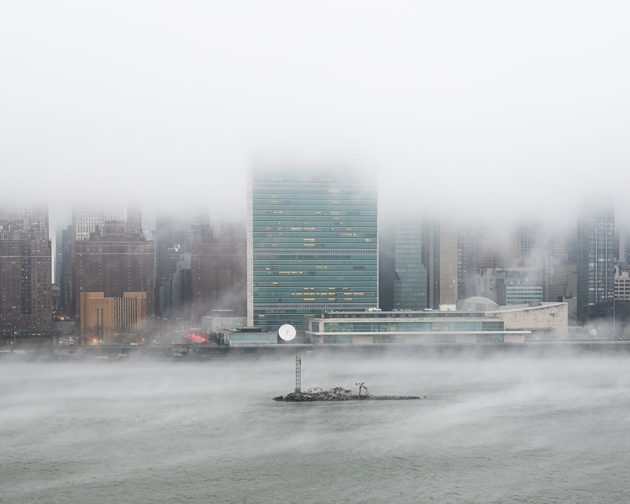 United Nations in Fog