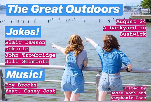 This summer has been one for the books. Come celebrate with the best *amplified* outdoor comedy show &amp; your summer girls! 💙💖⭐️ 📸: @bluvbot