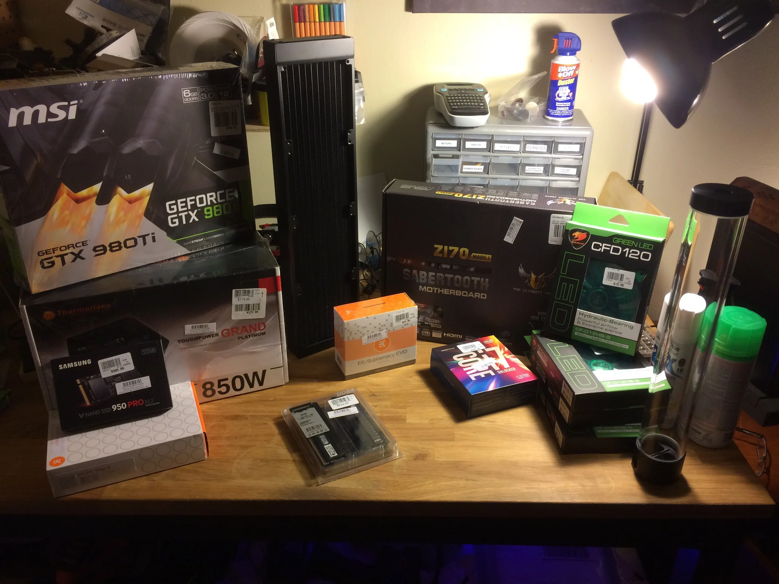 Almost all of the parts. More on their way via snail mail. 