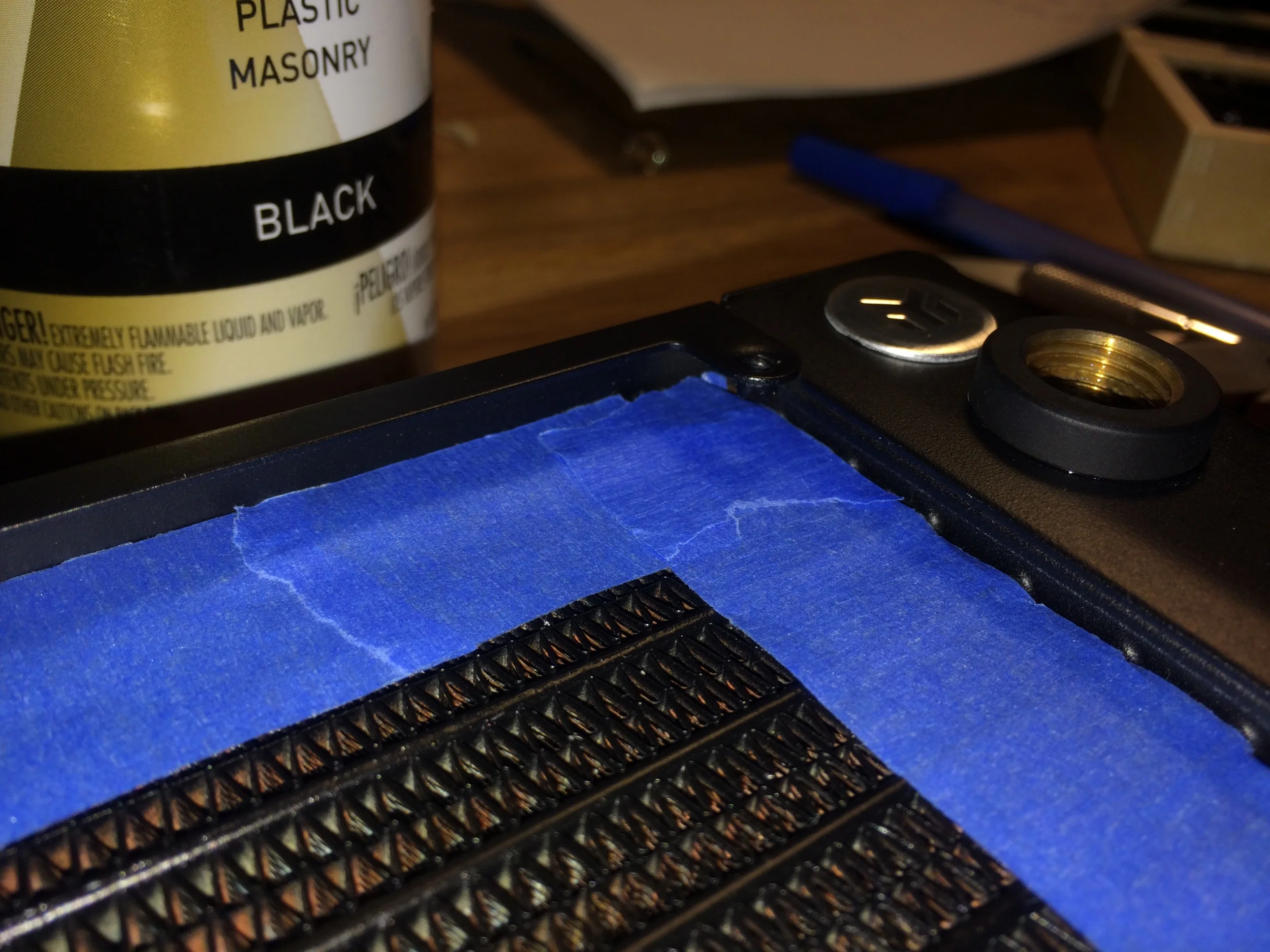 Used some needle nose to help me place some of the corner bits.