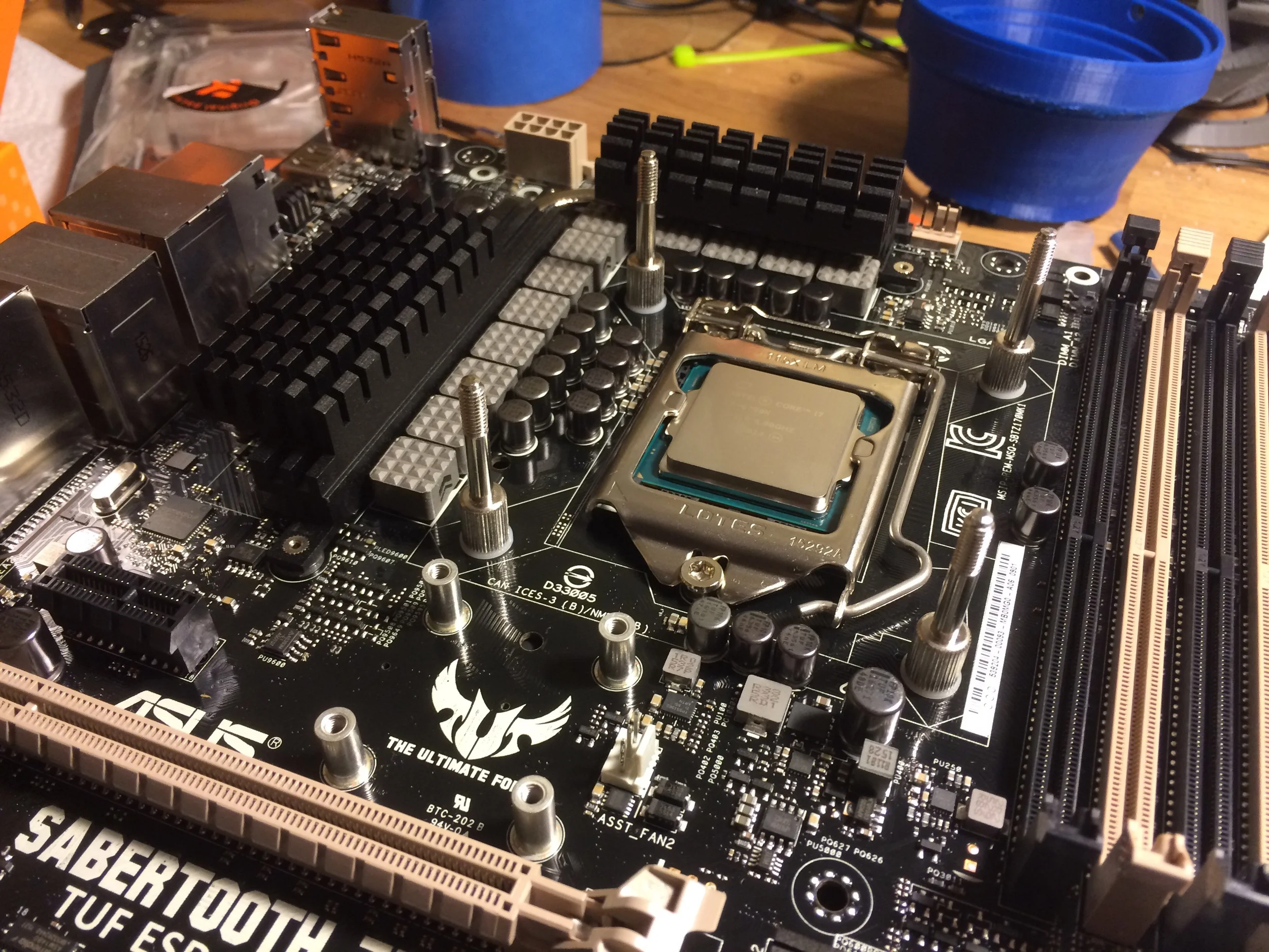 Got the CPU posts installed. 