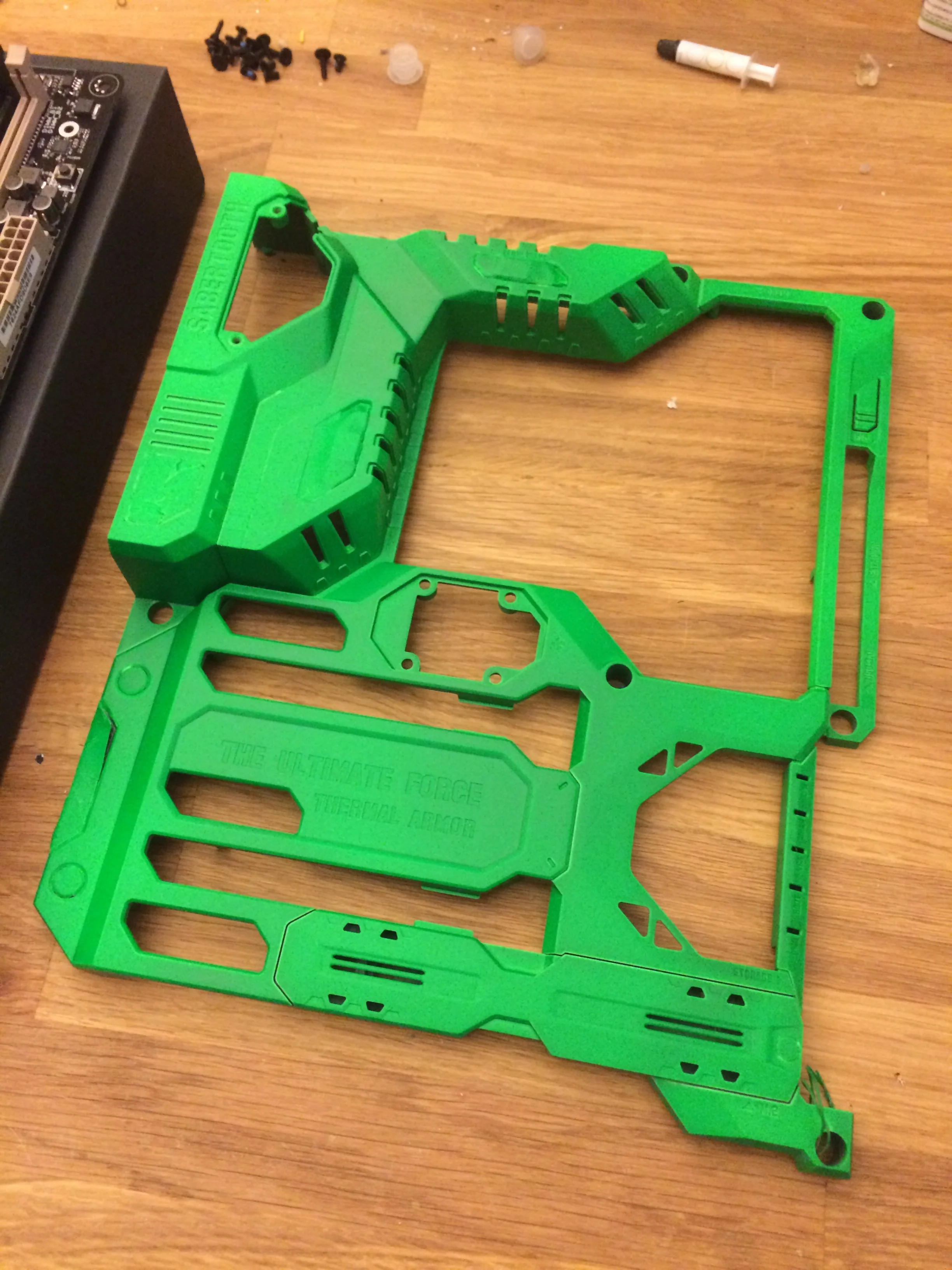 Before I pulled off the painters tape parts 