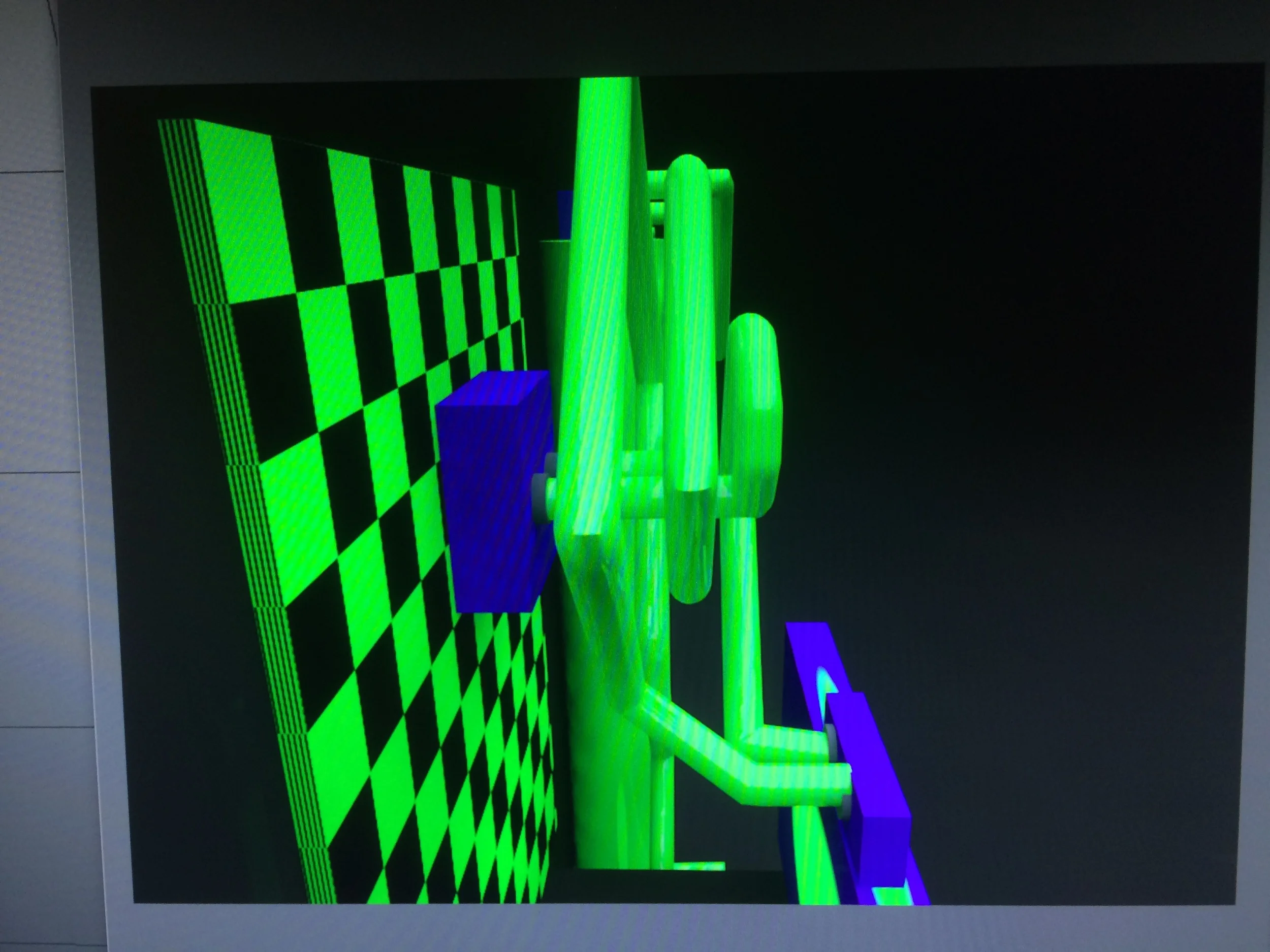 A side angle of the CPU spiral to see the difference in the Z axis.