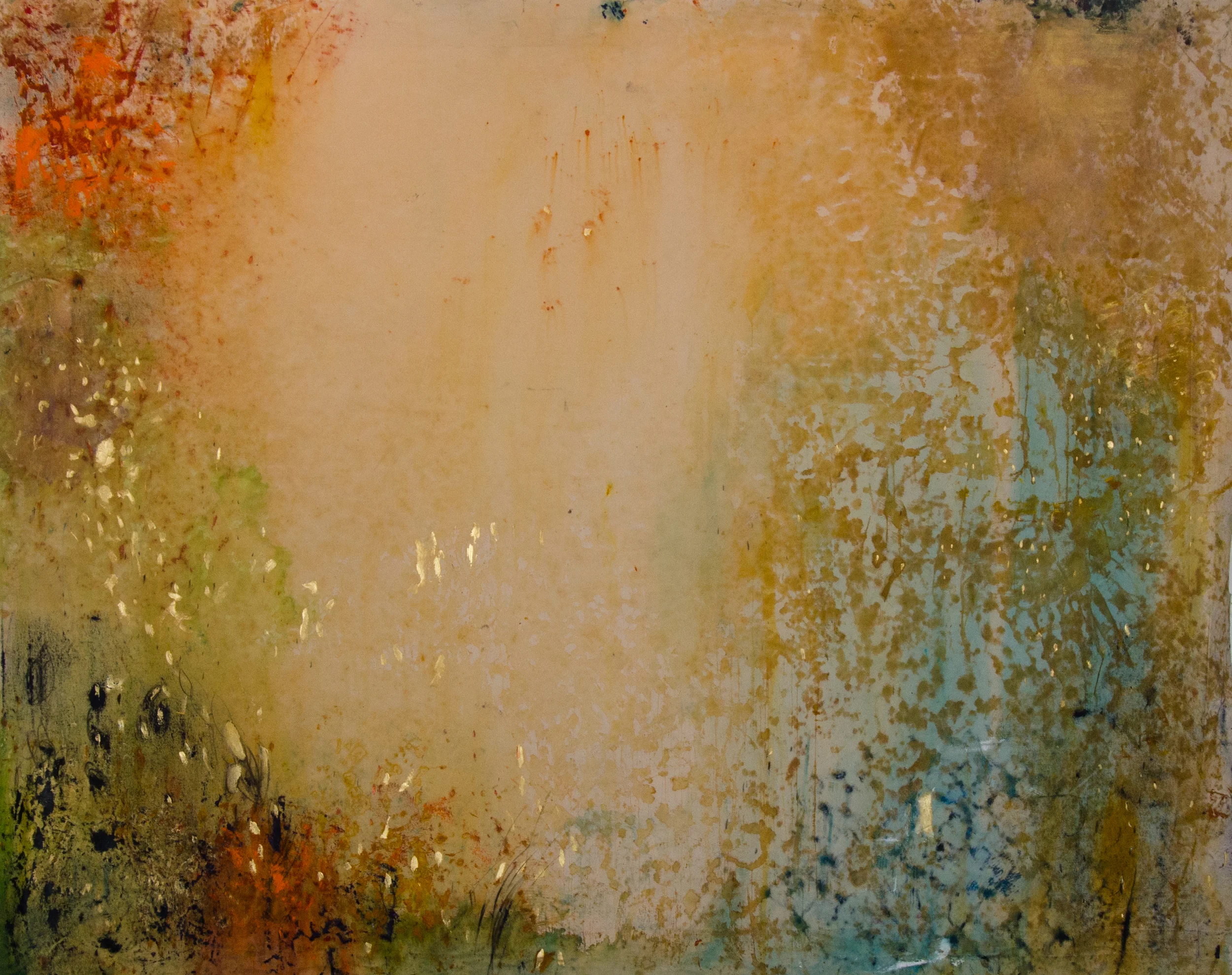 Into the Empty 123 x 94 - mixed media on canvas