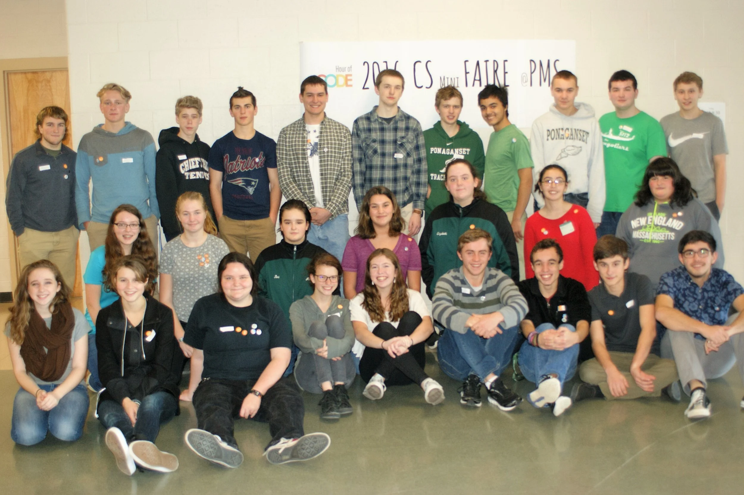 Hour of Code at Ponaganset Middle School