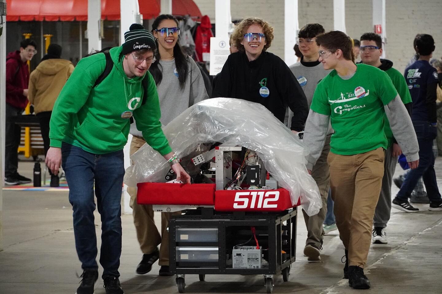 We made it through snow and sun, highs and lows and we are ready for playoffs! #FRC #FIRST #Team5112 #TheGongoliers #robots #yayrobots #omgrobots🤖