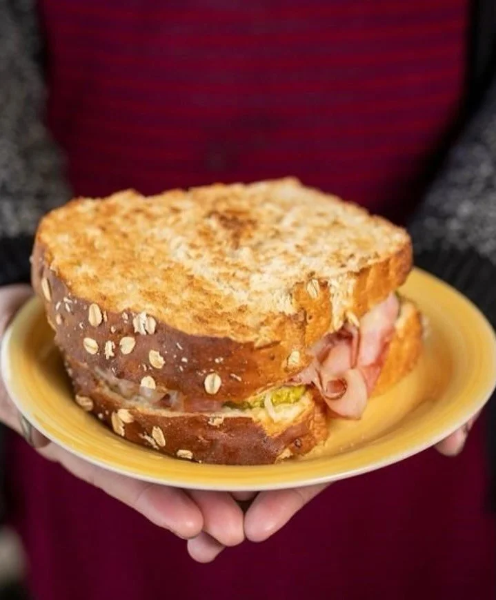 If loving this ham &amp; cheese is wrong we don&rsquo;t want to be right. 🤤

North Country Black Forest ham, Cabot cheddar, pickles, aioli &amp; stone ground mustard on your choice of bread. Simple, but doing the most 🥪

#Crustbakeshop #crustbakery