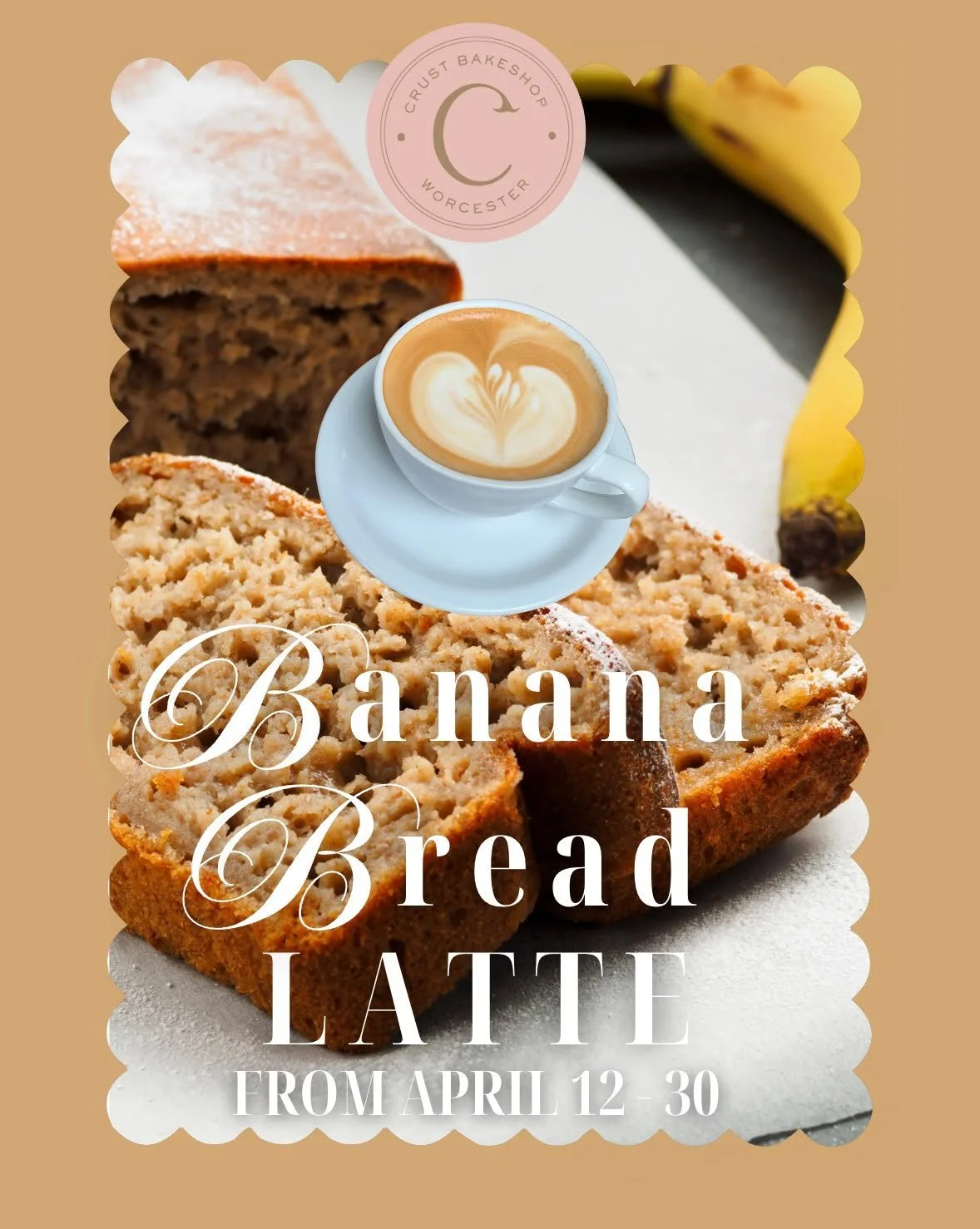Here for a good time and a Banana Bread Latte. 🍌☕
Available from April 12th-30th!

#Crustbakeshop #bodybycrust #worcestereats #localflavors  #worcestercoffeeshops