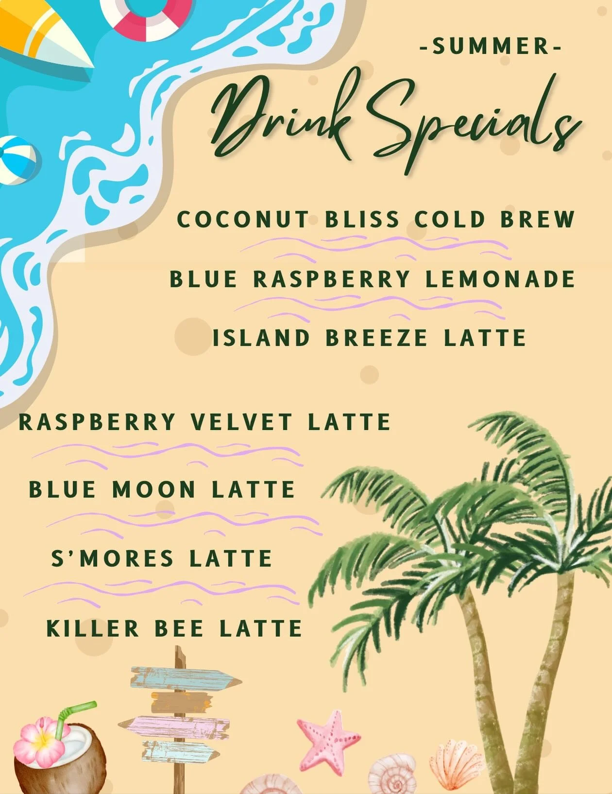 Vacation plans? Great.
Summer drink plans? Even better.

Our summer specials are here and they&rsquo;re bringing all the beach-day energy without the airfare. 🏖️☕

Stop by and find your new favorite.