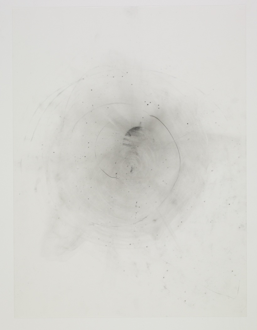 Spinning Top , 2009, pencil on drafting film paper, 18 x 24 inches/ 45,5 x 61 cm