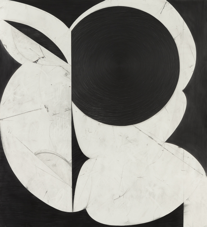   Sticks and Stones # 3 , 2014, graphite on cut and collaged paper, 51 x 47 inches/ 130 x 120 cm 