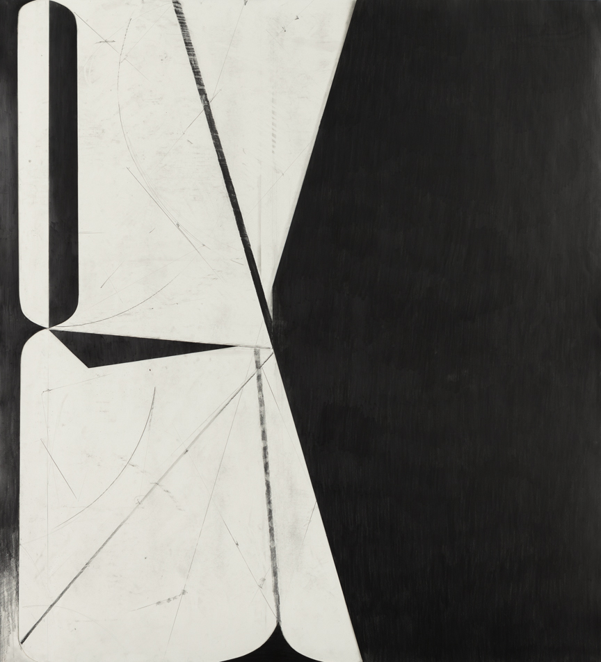   Sticks and Stones # 21,  2014, graphite on cut and collaged paper, 51 x 47 inches/ 130 x 120 cm 
