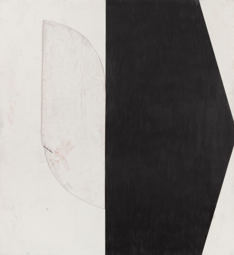   Sticks and Stones # 47 , 2015, graphite and pastel on cut and collaged paper, 51 x 47 inches/ 130 x 120 cm 