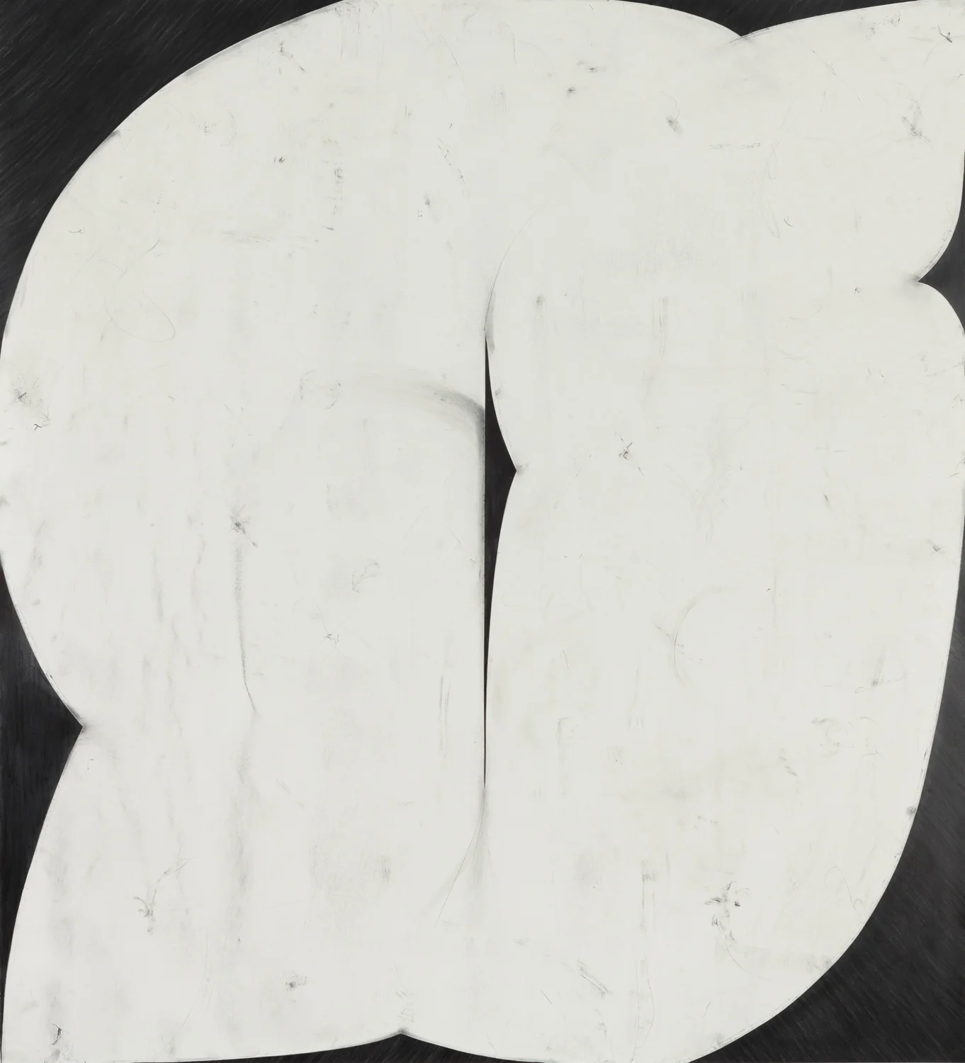 Sticks and Stones # 13, 2015, graphite and pastel on cut and collaged paper, 51 x 47 inches, 130 x 120 cm