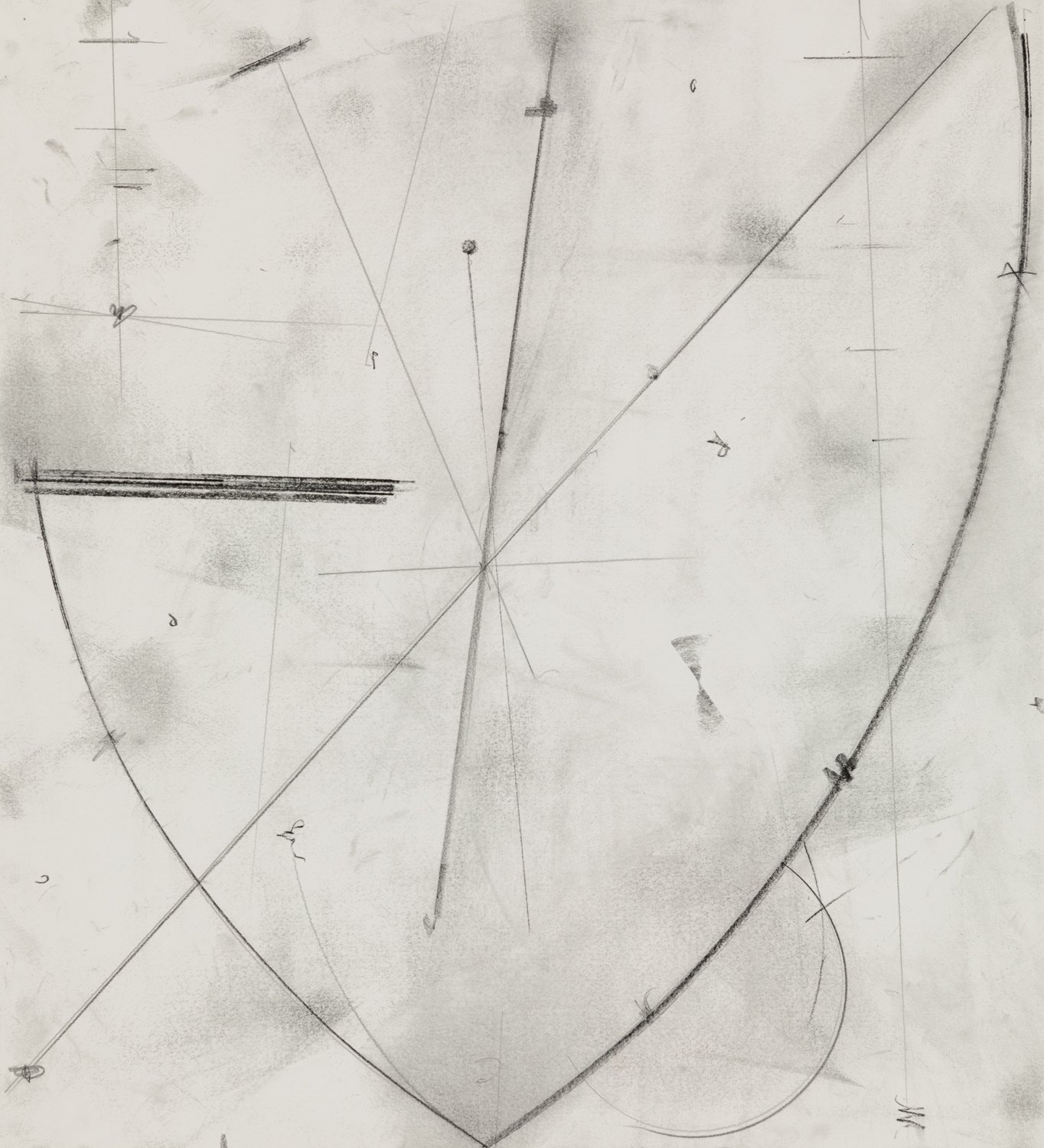   Pentagram 8 , 2023, graphite on paper, 25.5 x 23.5 inches (65 x 59.5 cm) 