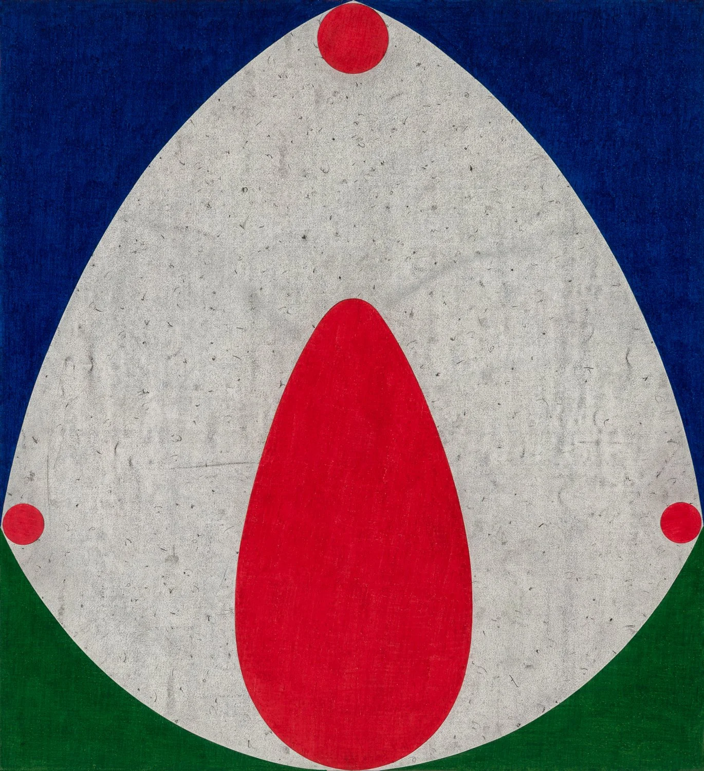   Shifting Structures #4,  2024, Colored pencil on paper collaged on paper, 51 × 47 inches/ 131 × 119 cm 