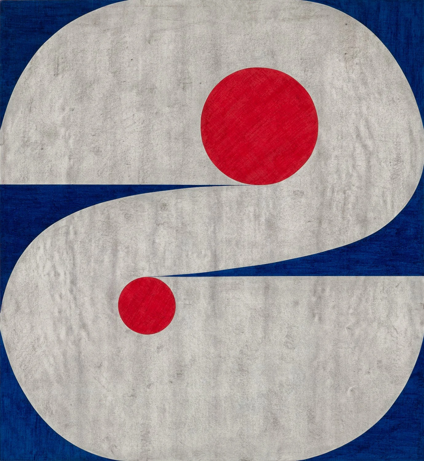   Informal Gardens #4,   2025, Colored pencil on paper collaged on paper, 51 × 47 inches/ 131 × 119 cm 