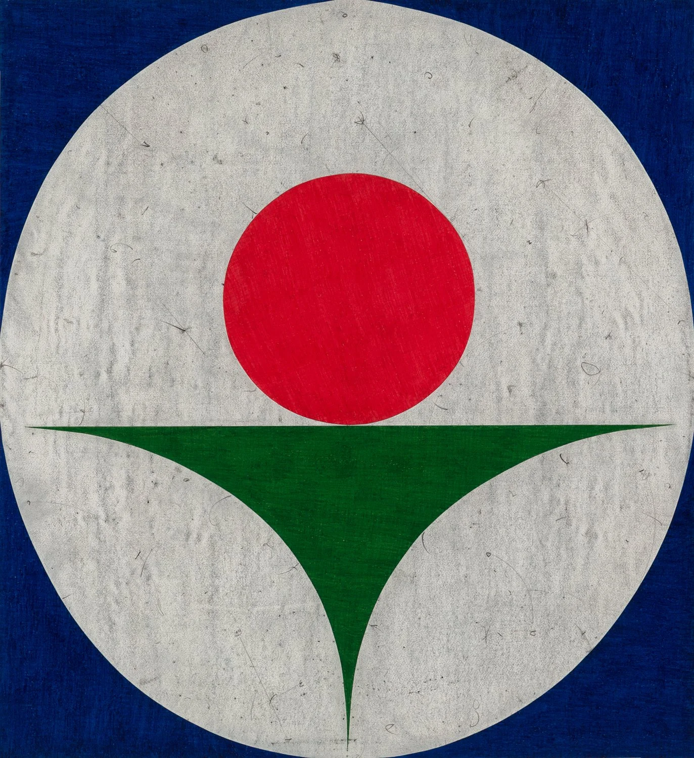   Informal Gardens #2 , 2025, Colored pencil on paper collaged on paper, 51 × 47 inches/ 131 × 119 cm 