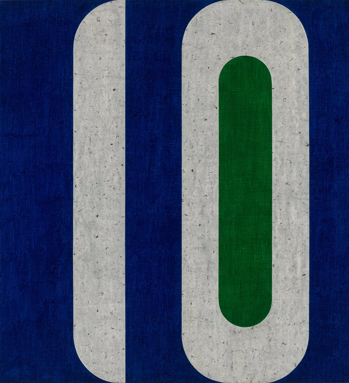   Informal Gardens #21 , 2025, Colored pencil on paper collaged on paper, 51 × 47 inches/ 131 × 119 cm 