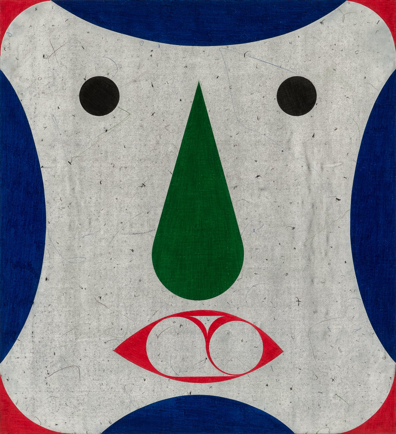   Informal Gardens #18 , 2025, Colored pencil on paper collaged on paper, 51 × 47 inches/ 131 × 119 cm 