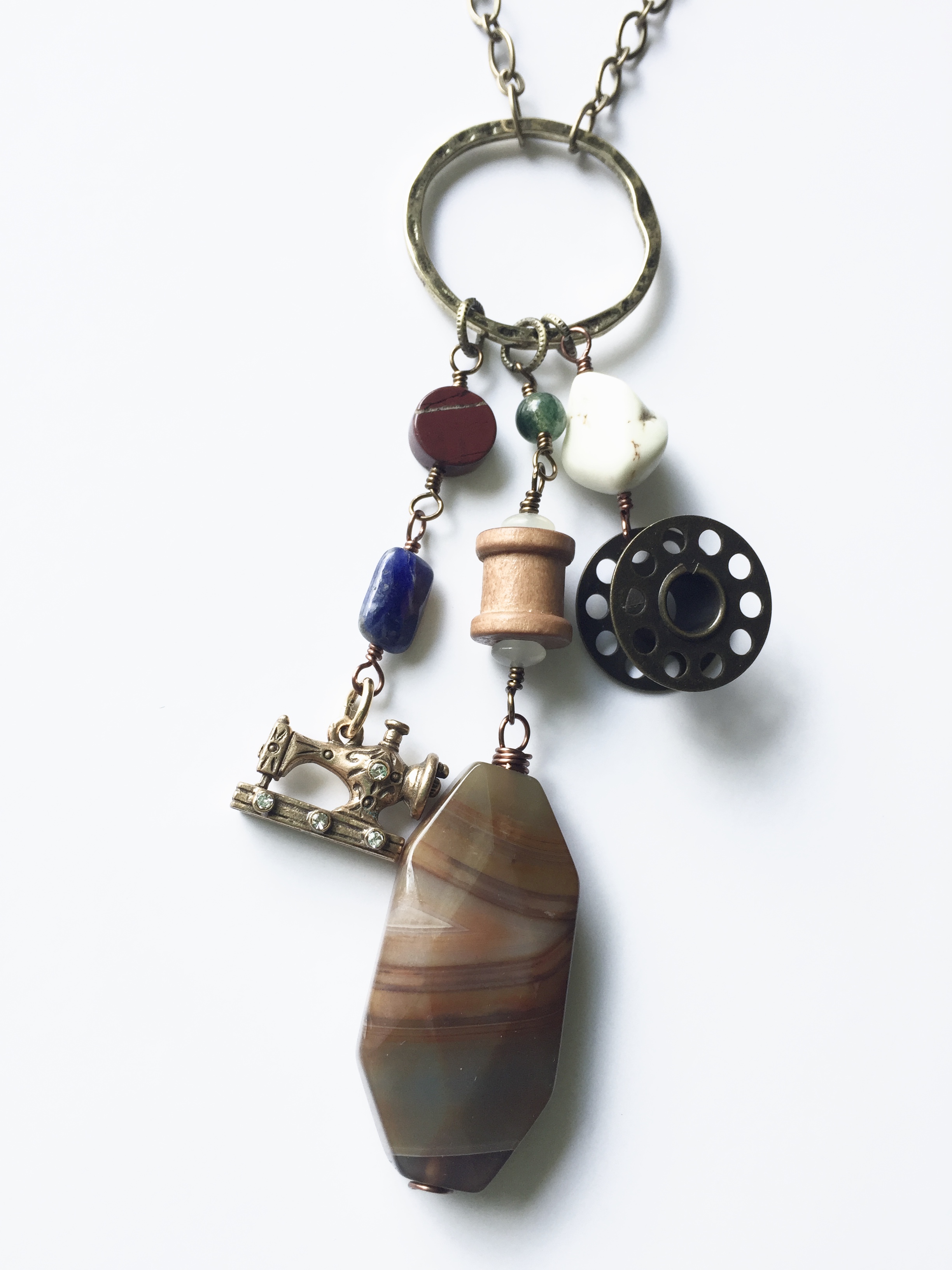 Seamstress Cluster Necklace