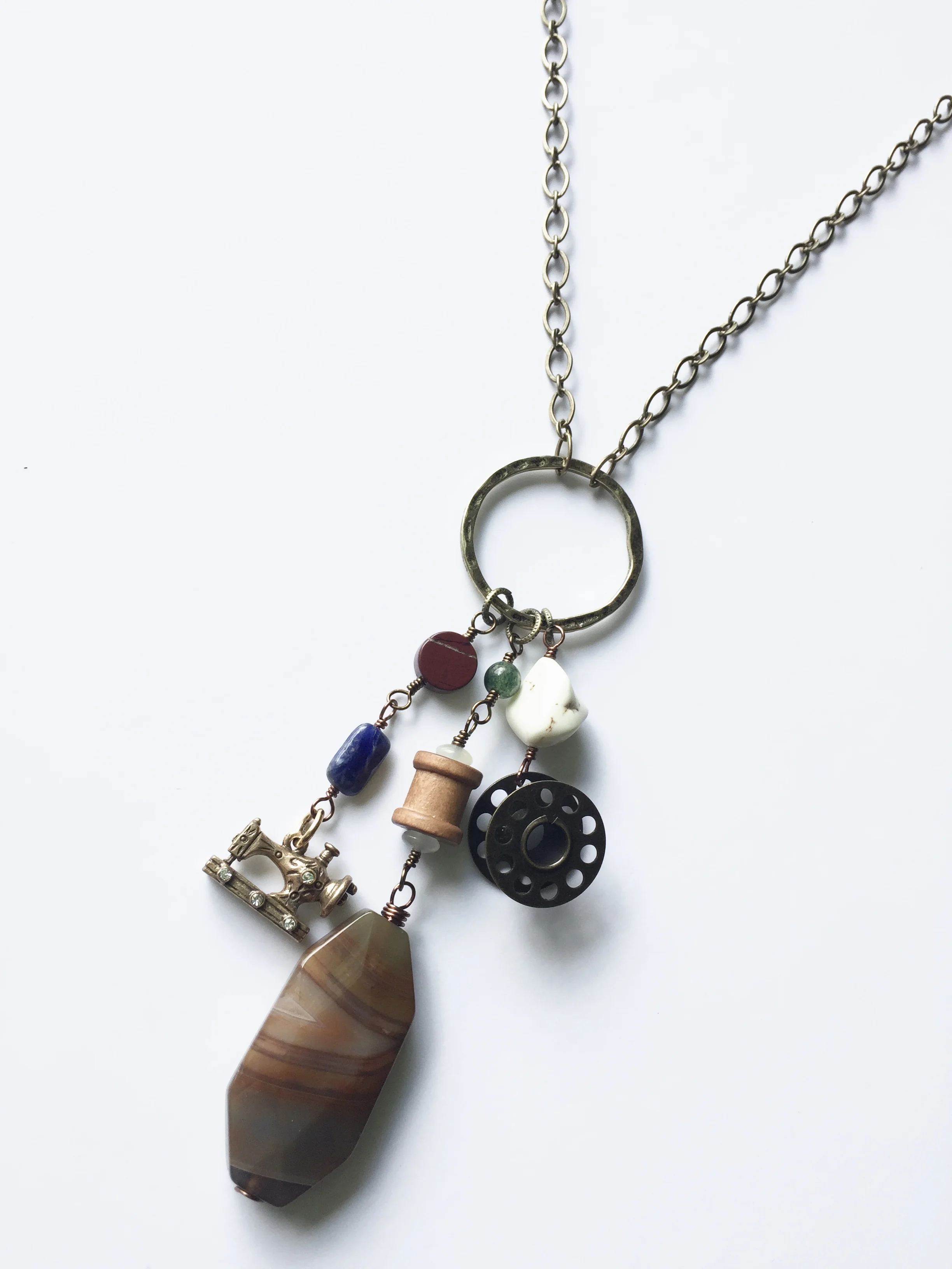 Seamstress Cluster Necklace