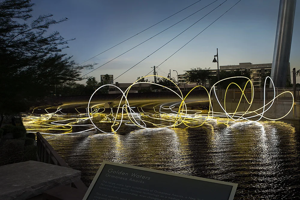 Installation view, Grimanesa Amorós, 'Golden Waters', Scottsdale, AZ, 2015