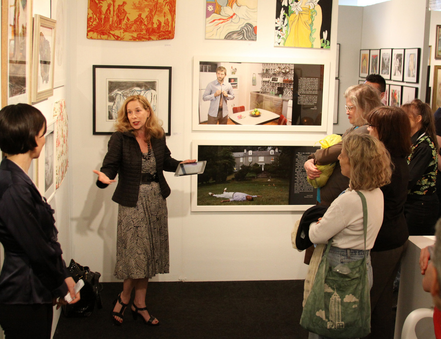Art W founder Marjorie Martay leads Art x Women tour at the Affordable Art Fair