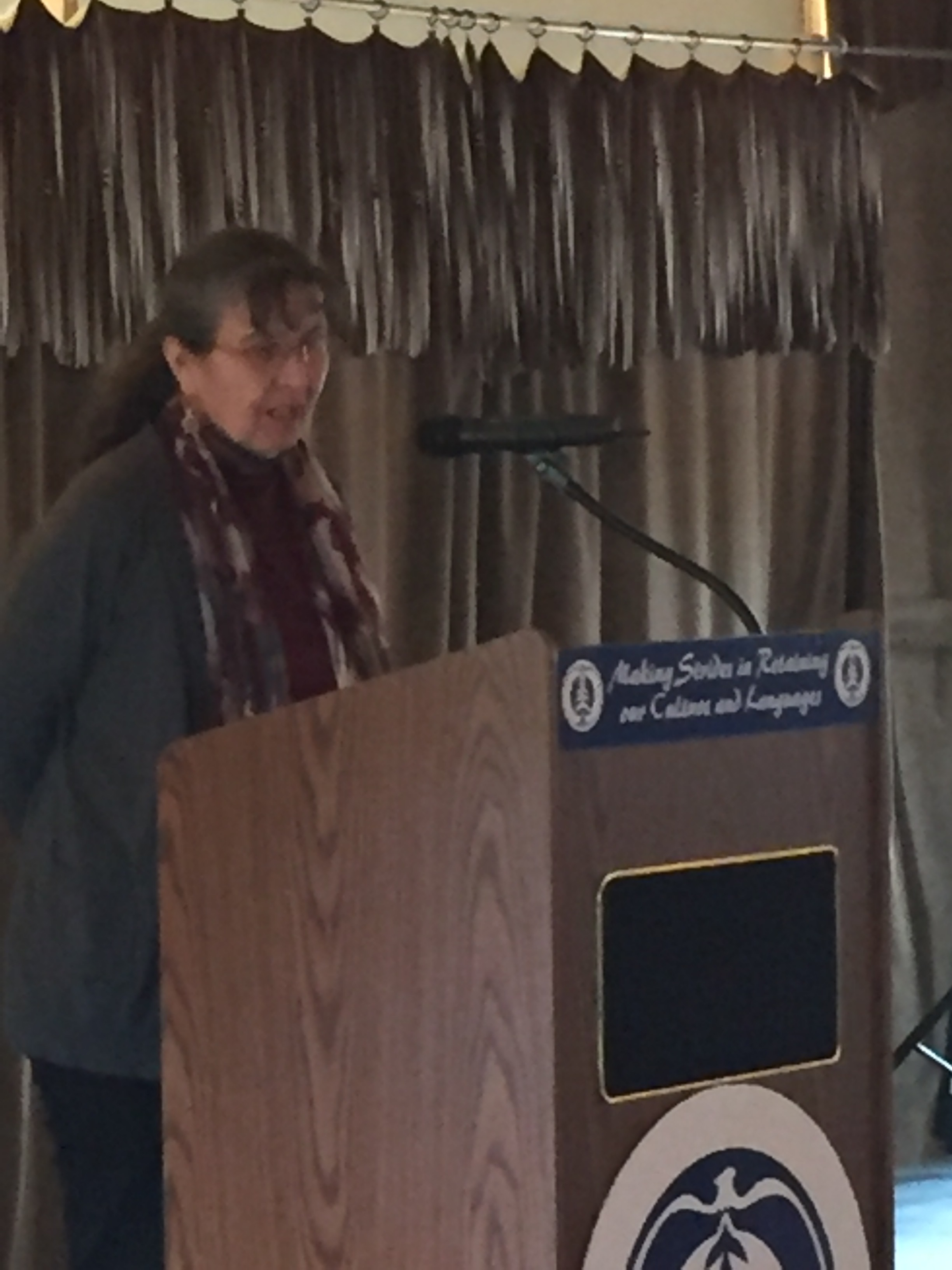 keynote address by Jeannette armstrong photo: jesse rae