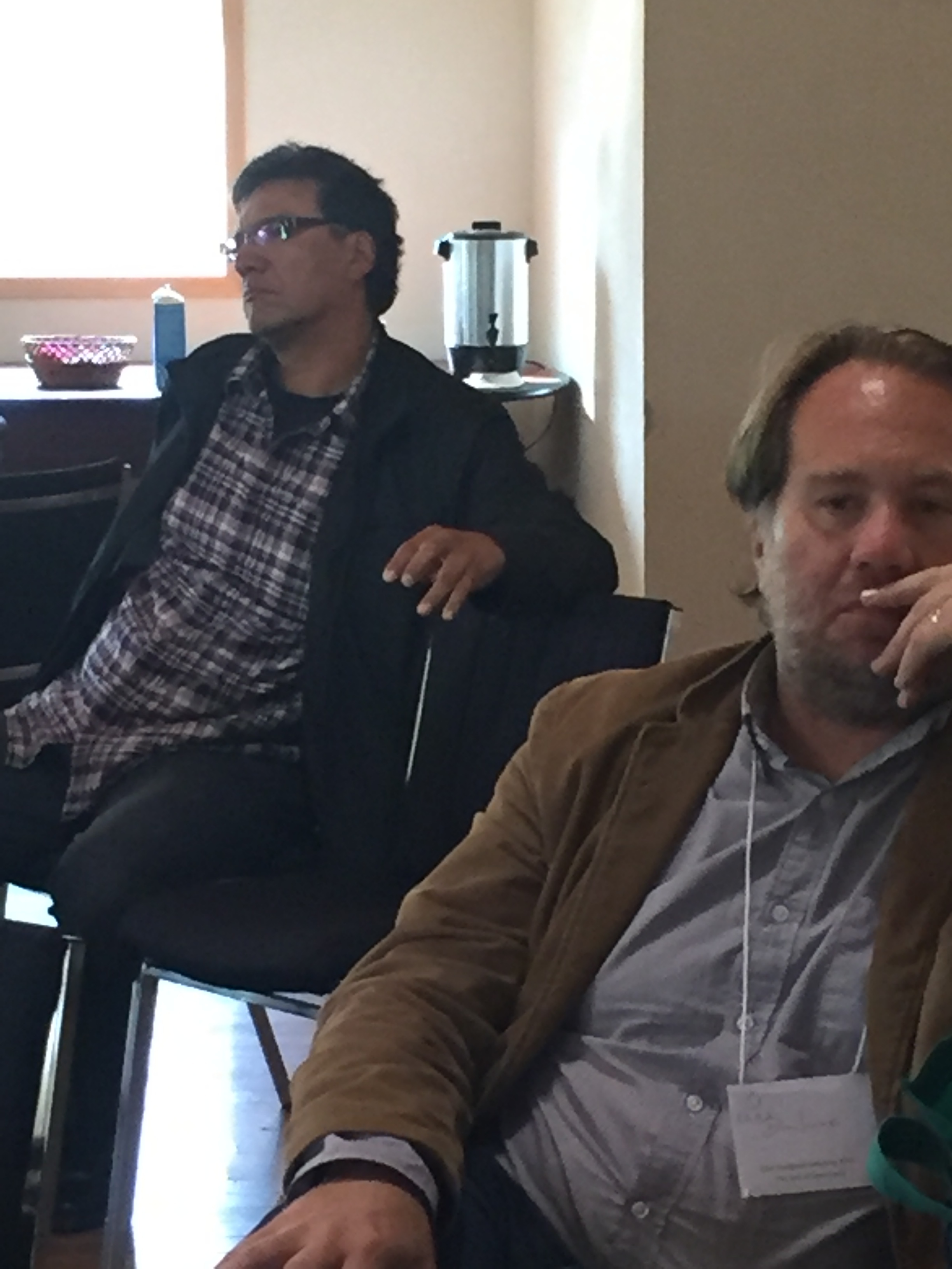 Rick monture and dean irvine, reflecting 