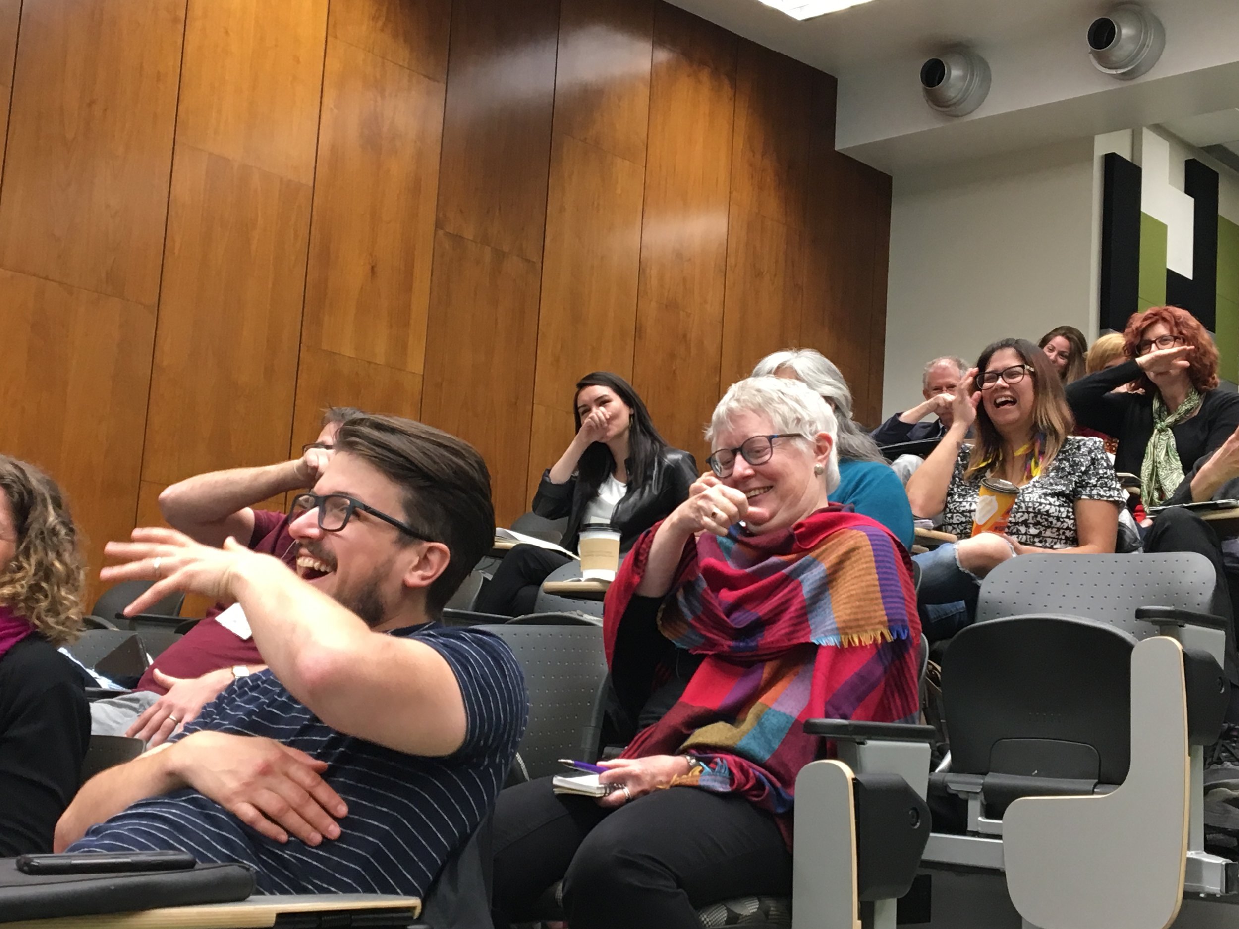 Dave gaertner and Margery Fee enjoy the show!