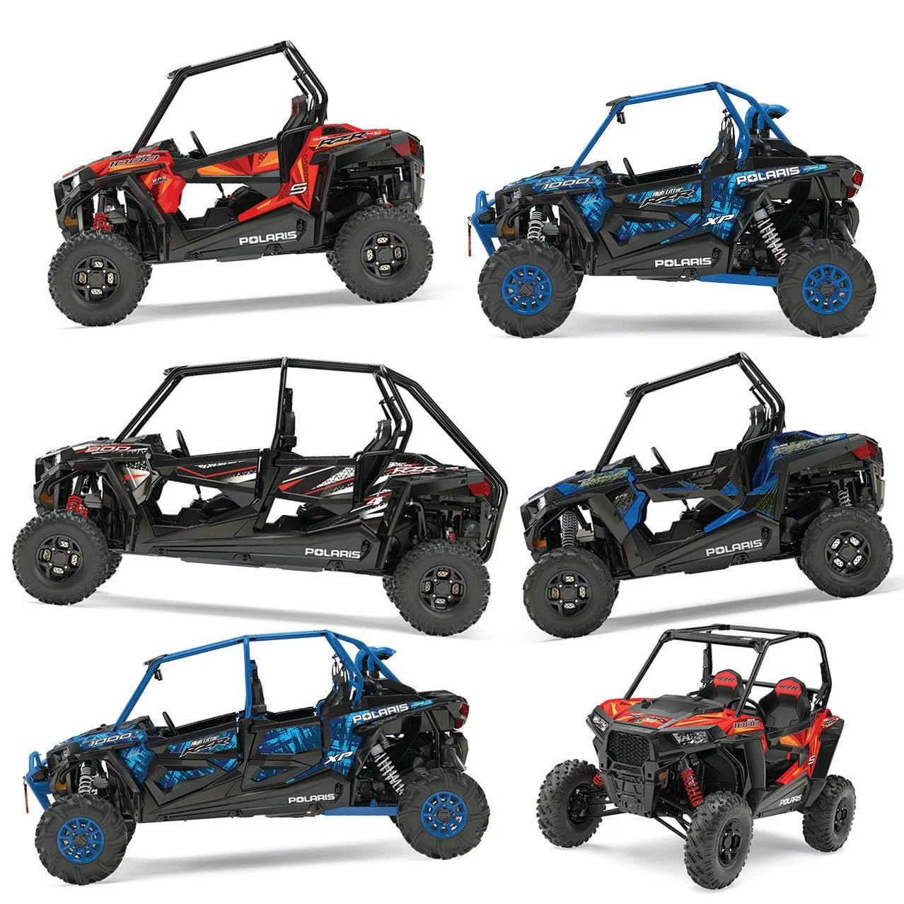 Polaris RZR 2017 Decal Packages (OEM)